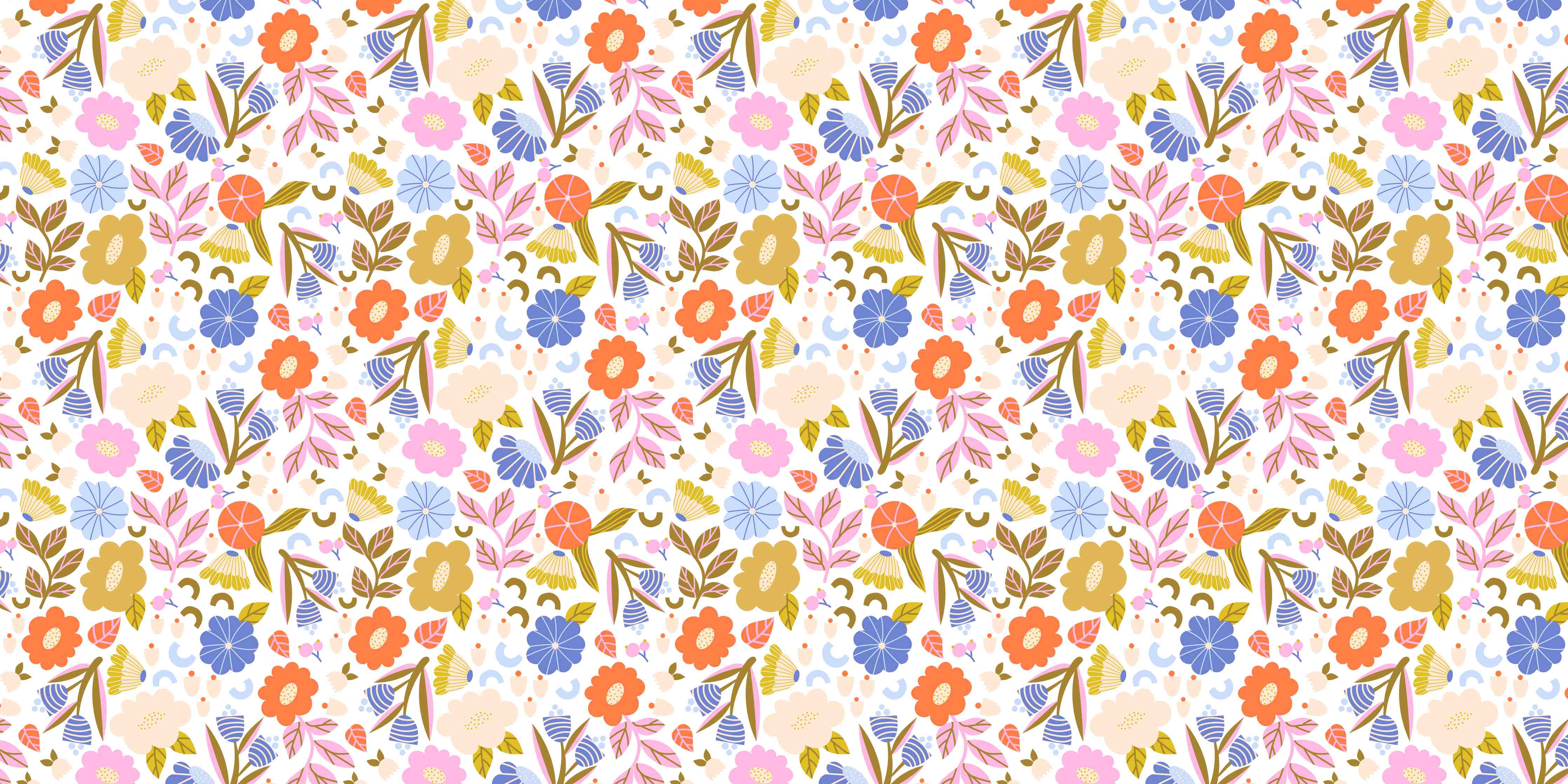 Große Wandbilder-Sanfte Graublumenmuster in Pastell