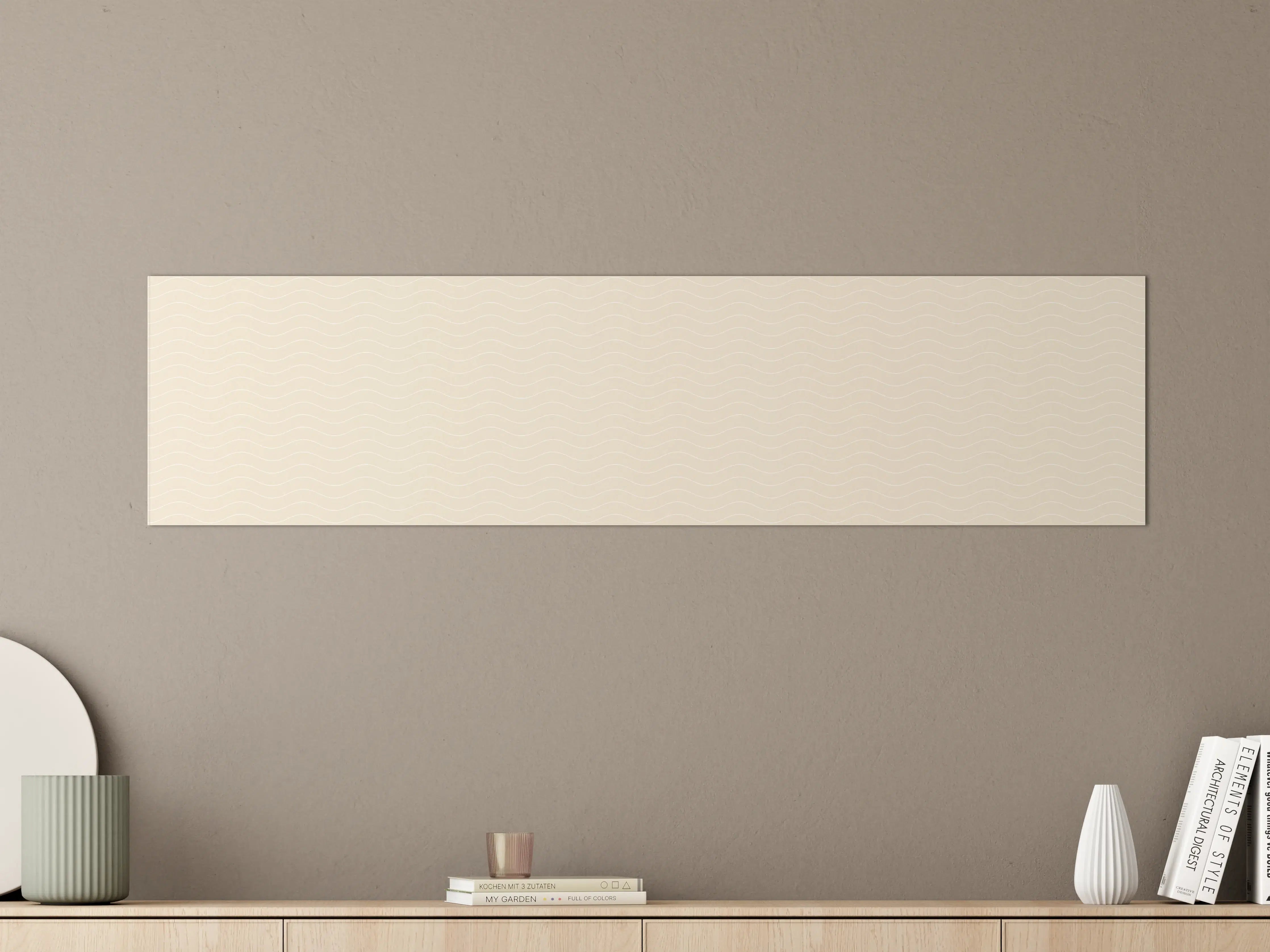 Große Wandbilder - Sanfte Grautöne in weißem Design