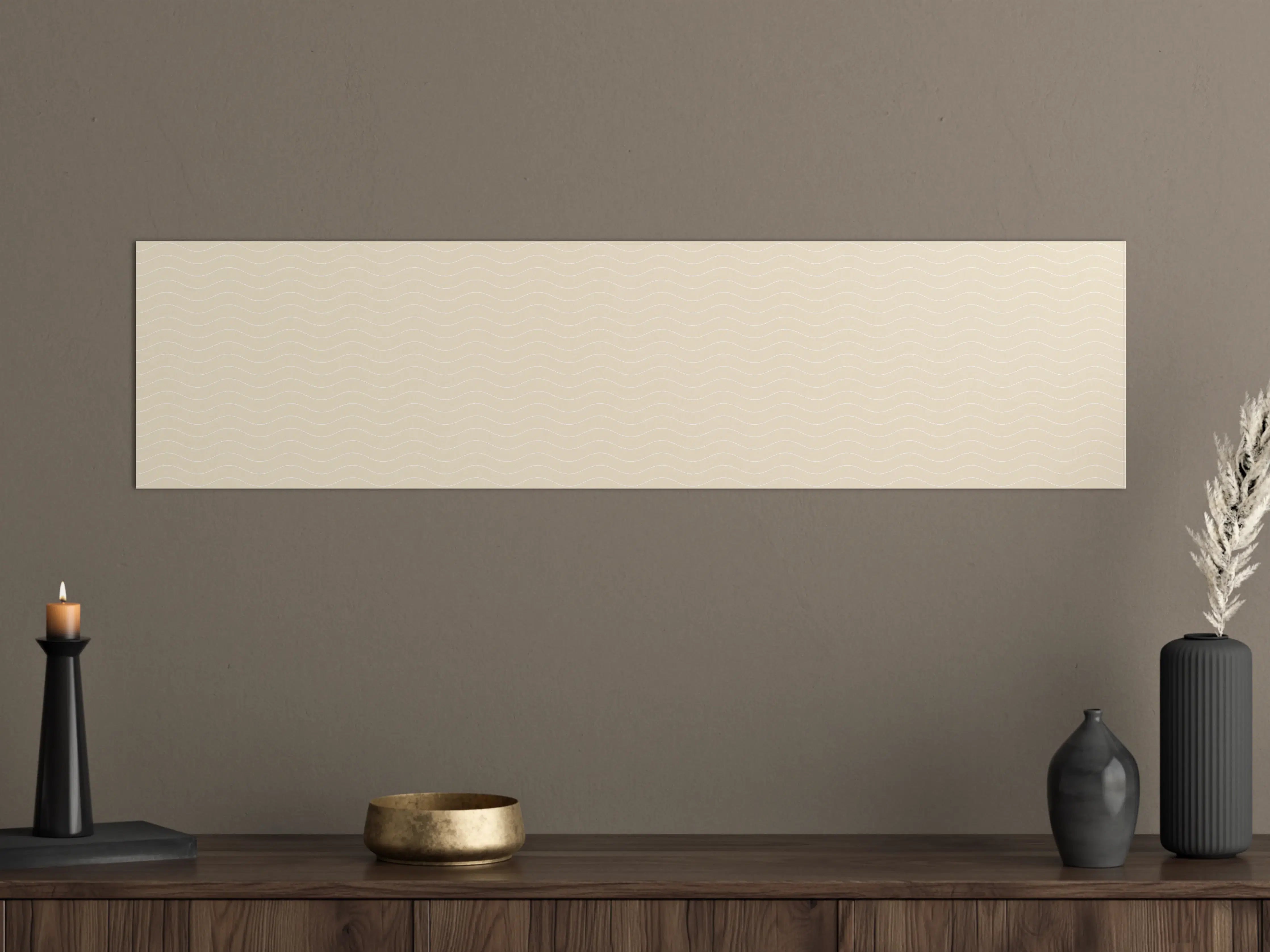 Große Wandbilder - Sanfte Grautöne in weißem Design