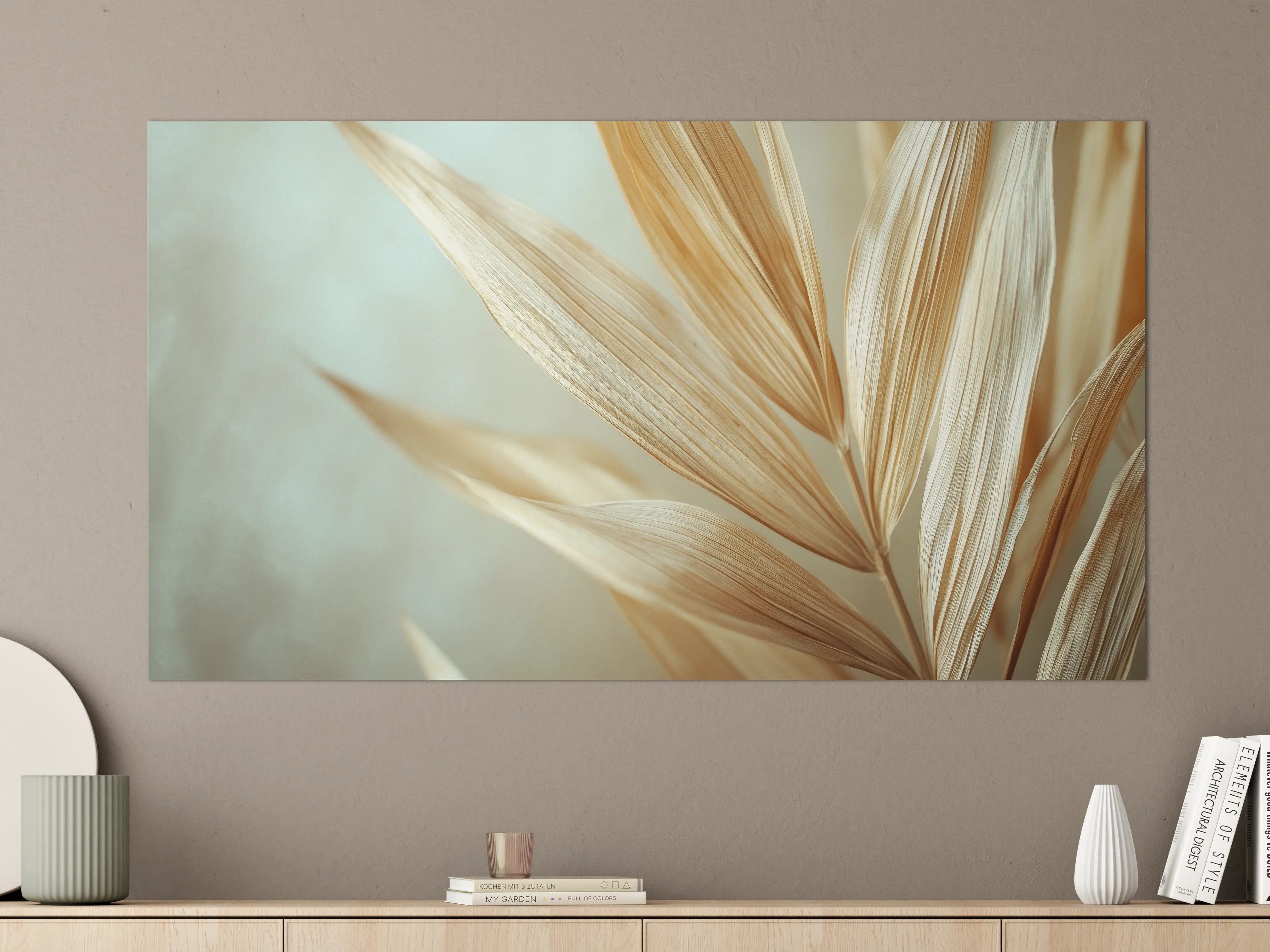 Große Wandbilder - Sanfte Naturdünen in hellem Beige