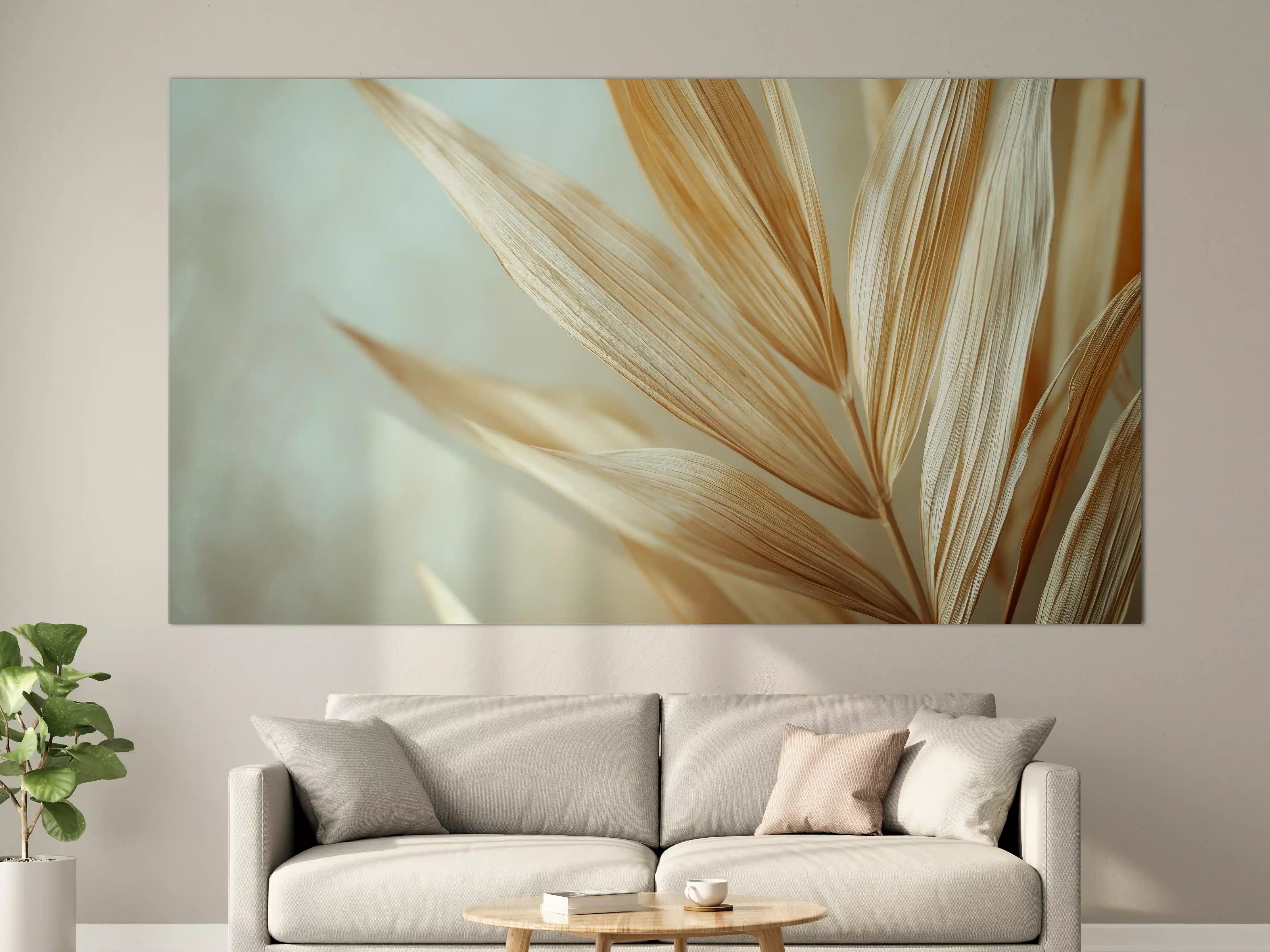 Große Wandbilder - Sanfte Naturdünen in hellem Beige