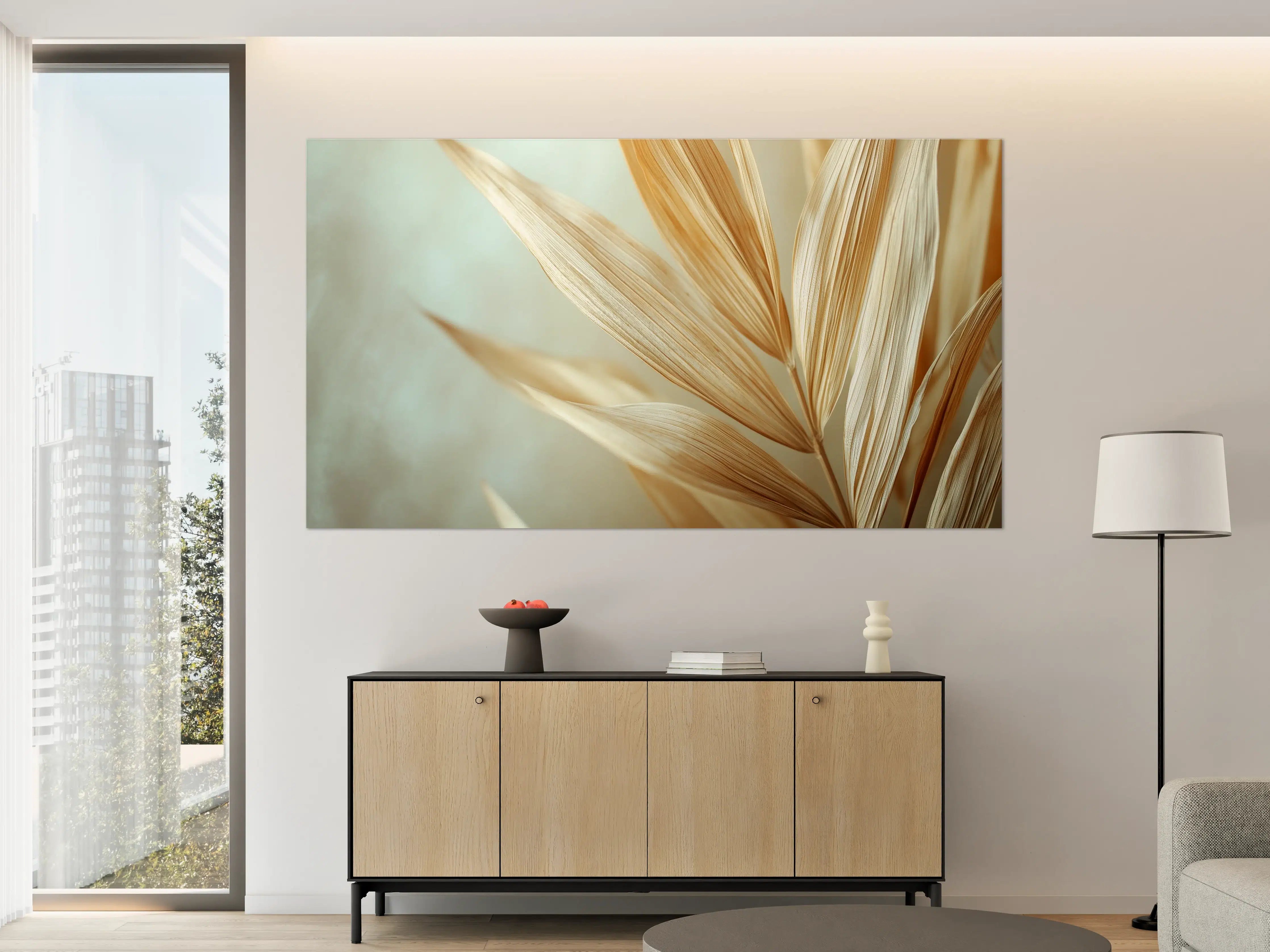 Große Wandbilder - Sanfte Naturdünen in hellem Beige