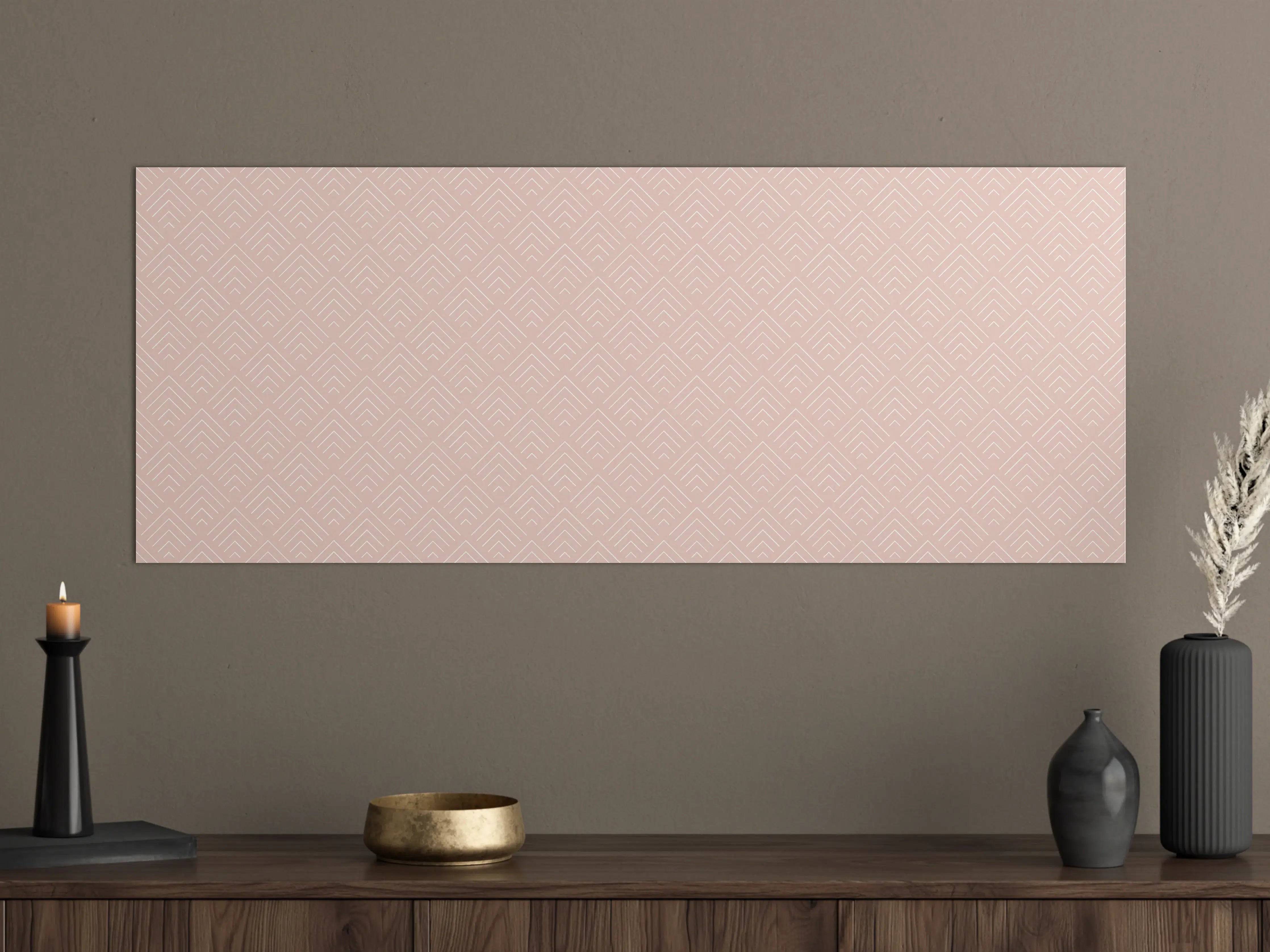 Große Wandbilder - Sanfte Pastell-Zeichnung in Rosa
