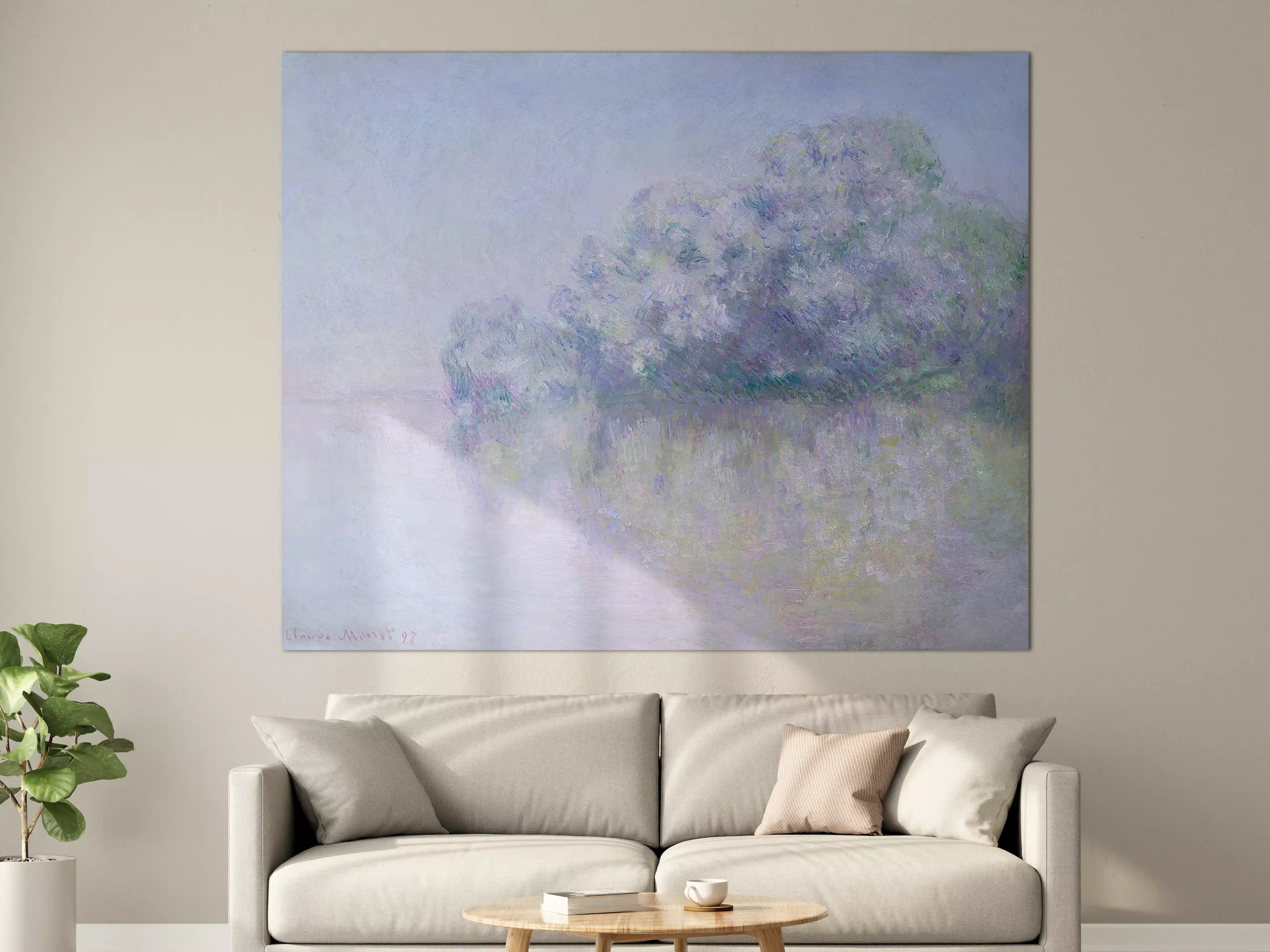 Große Wandbilder - Sanfte Wasserlandschaft in Pastellfarben
