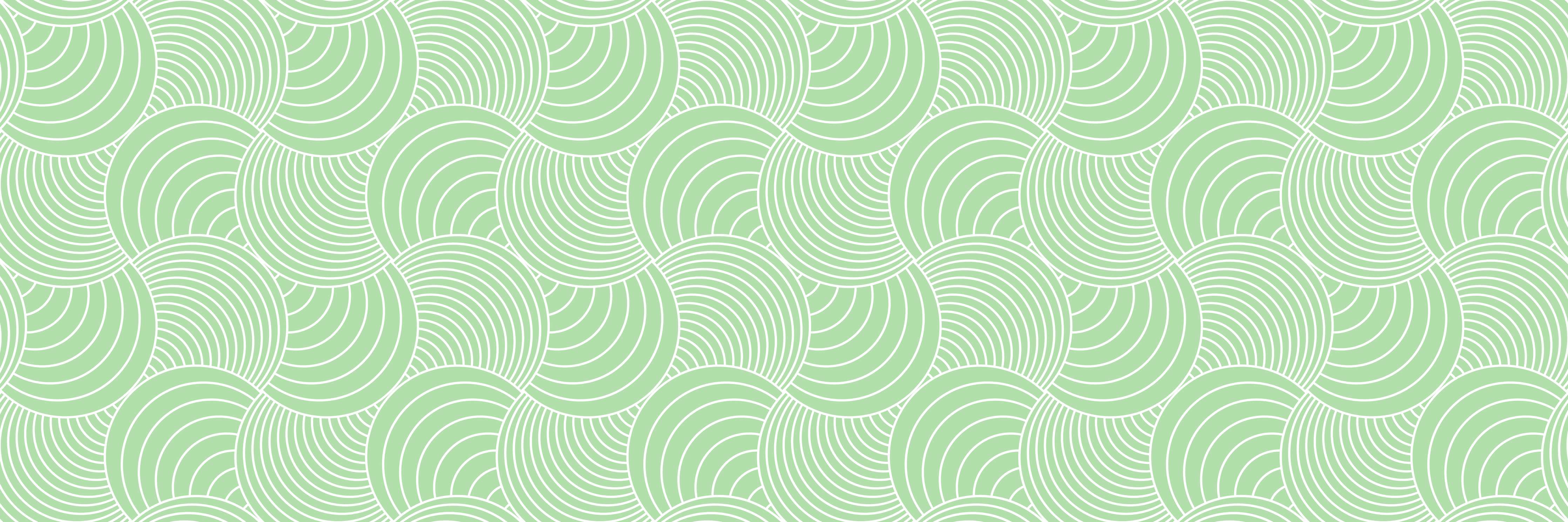 Große Wandbilder-Sanfter Grünton mit geometrischen Kreismustern