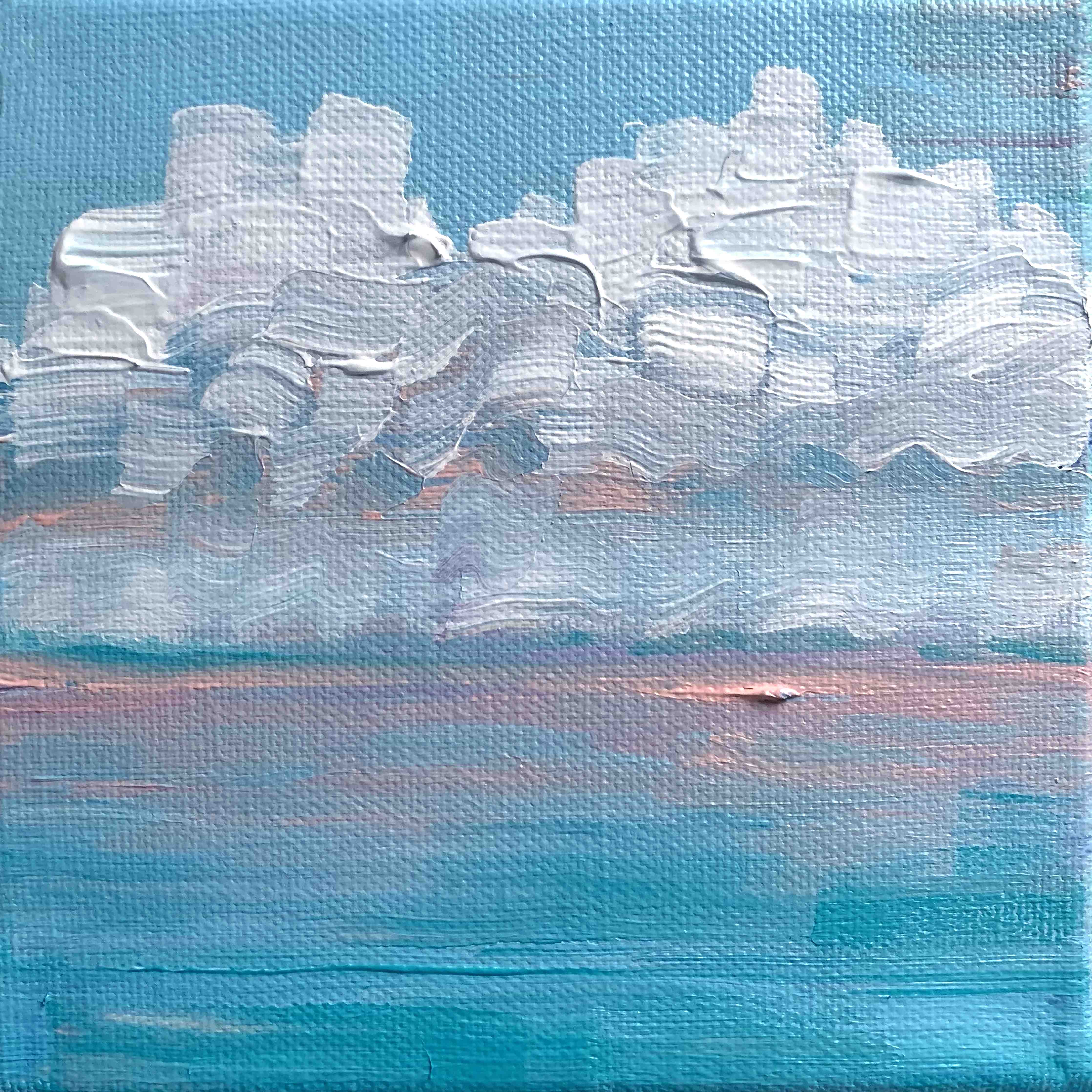 Große Wandbilder-Sanfter Himmel mit Grau-Wolken