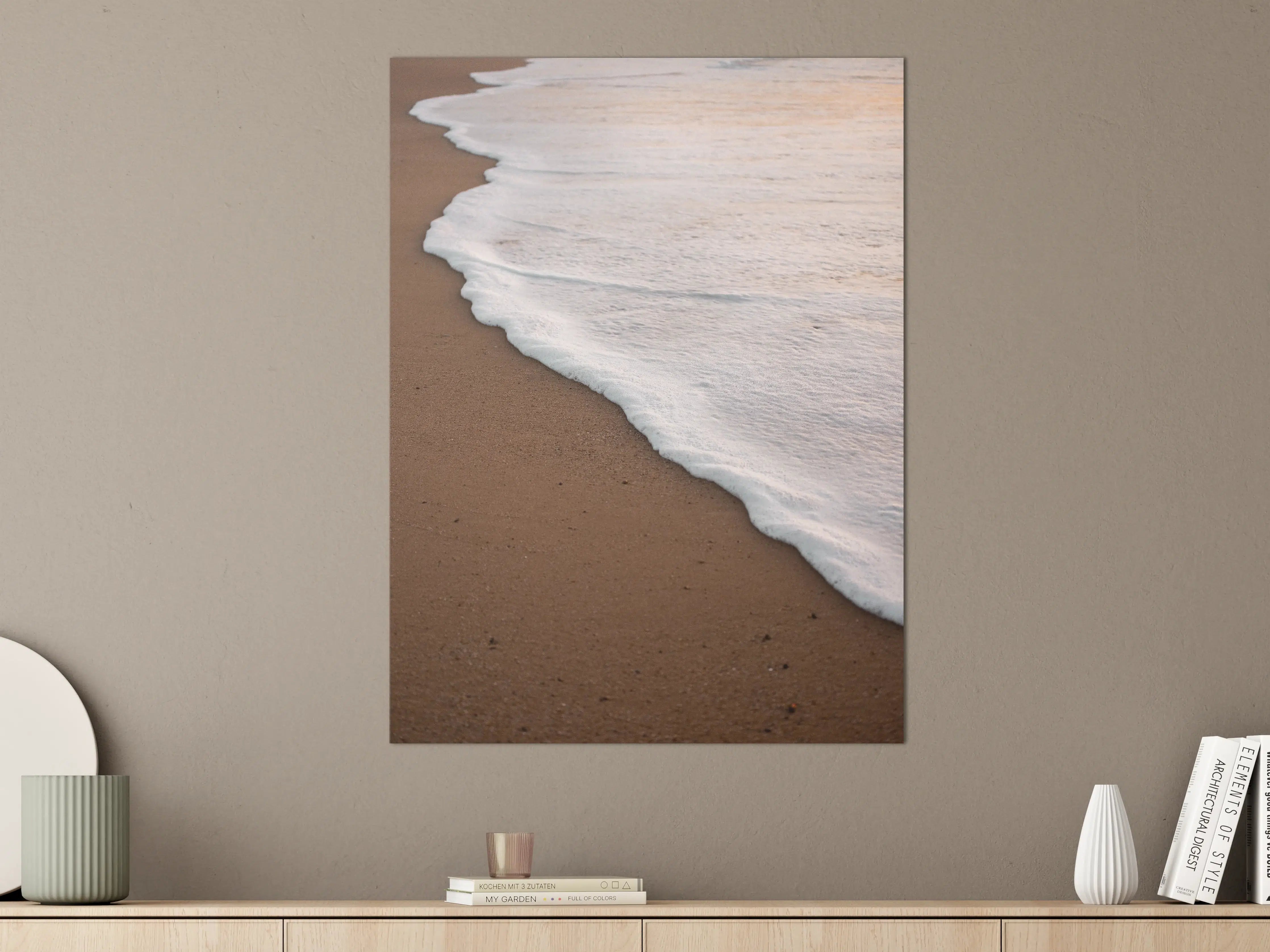 Große Wandbilder - Sanfter Meeresstrand bei Sonnenaufgang