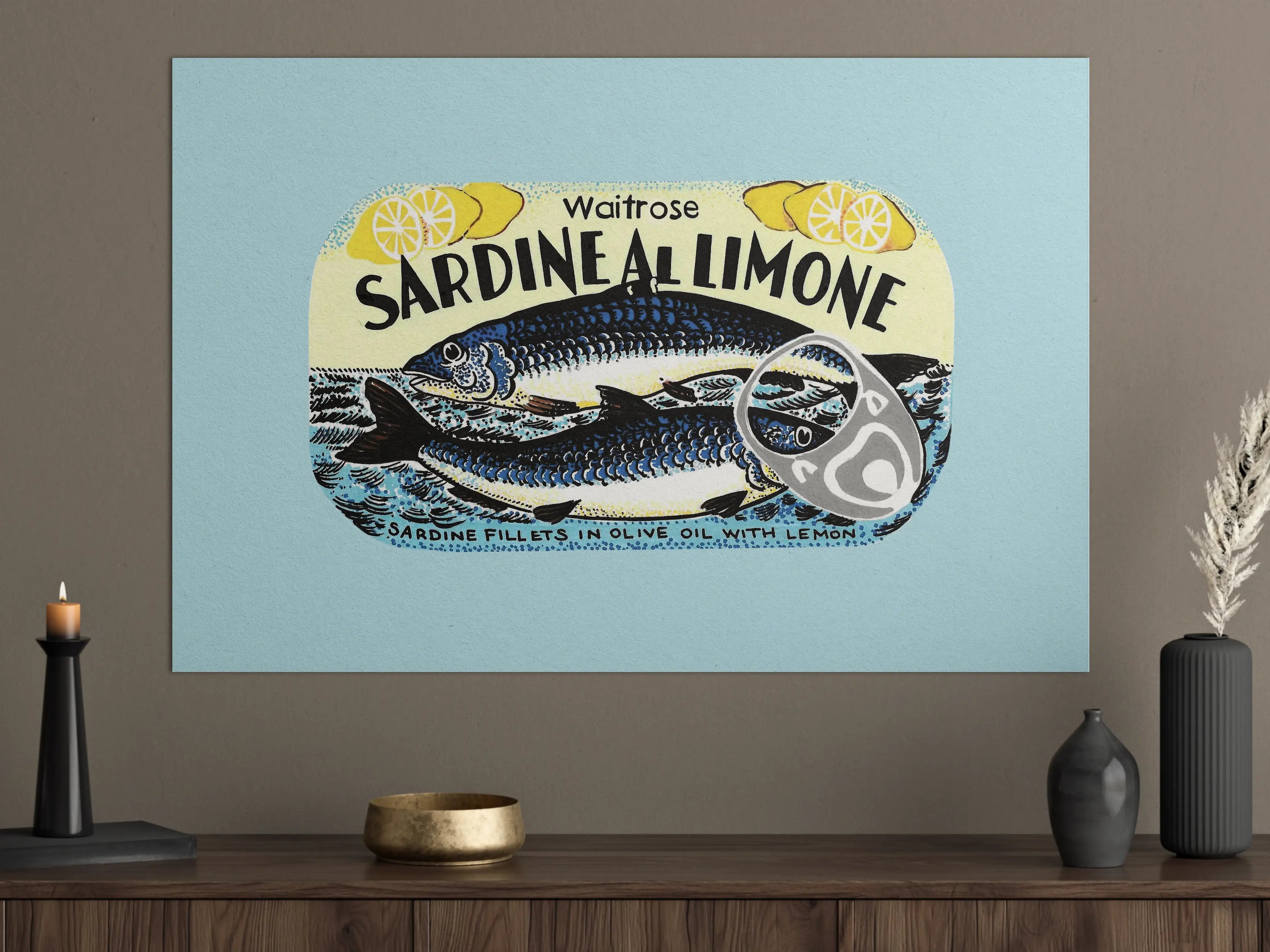 Große Wandbilder - Sardine Al Limone