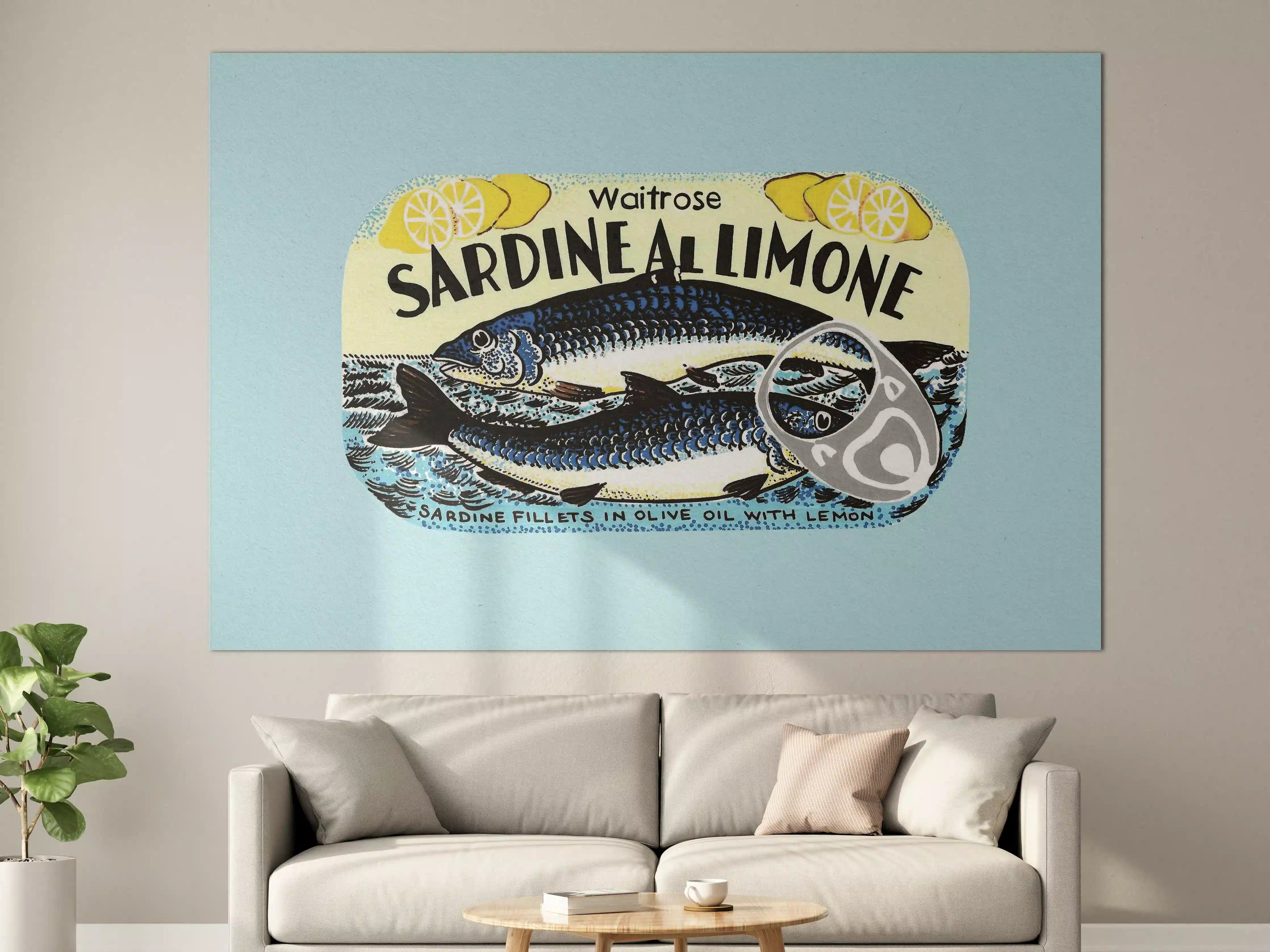 Große Wandbilder - Sardine Al Limone