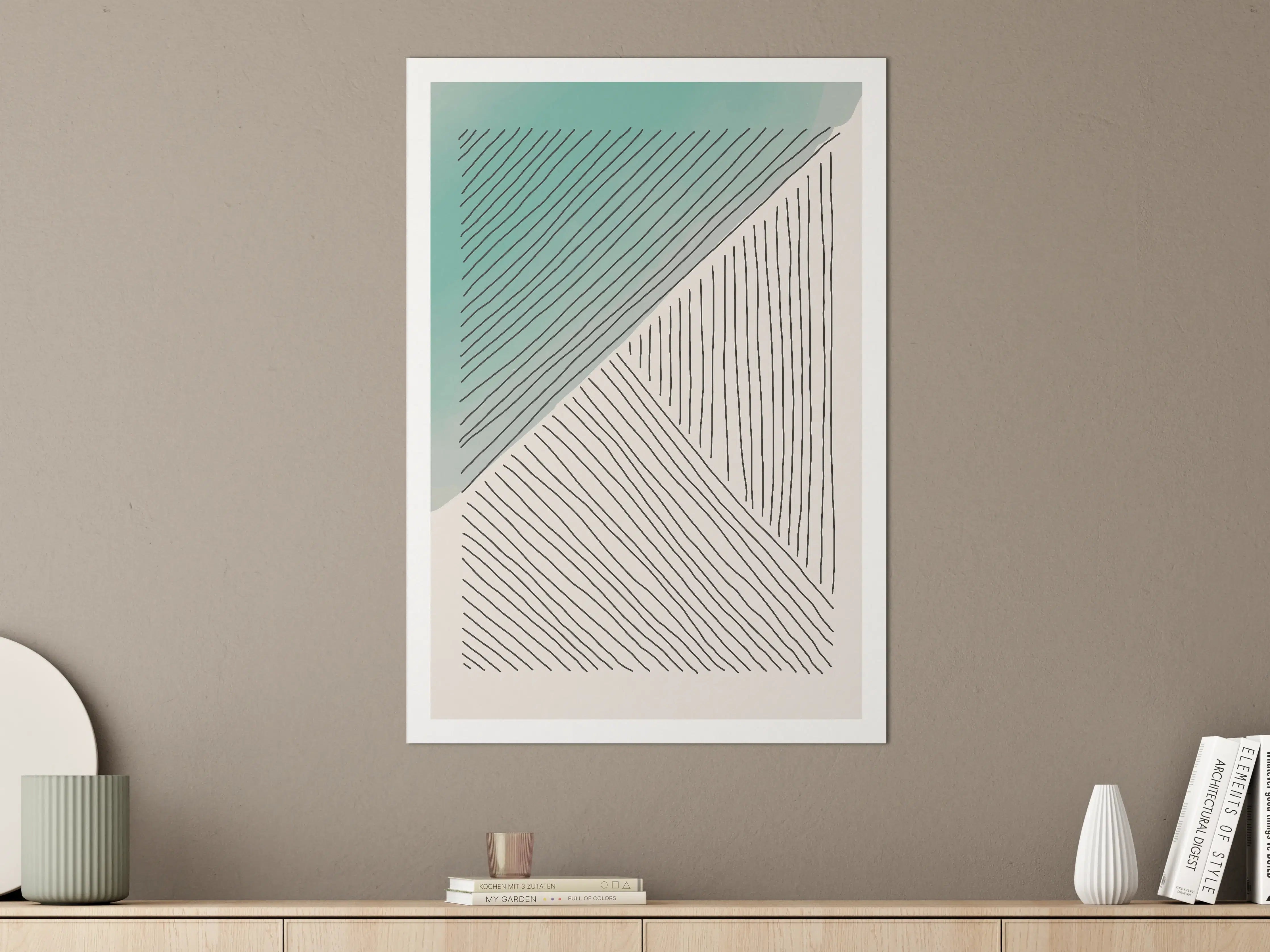 Große Wandbilder - Schlichte Graugrund Wandkunst
