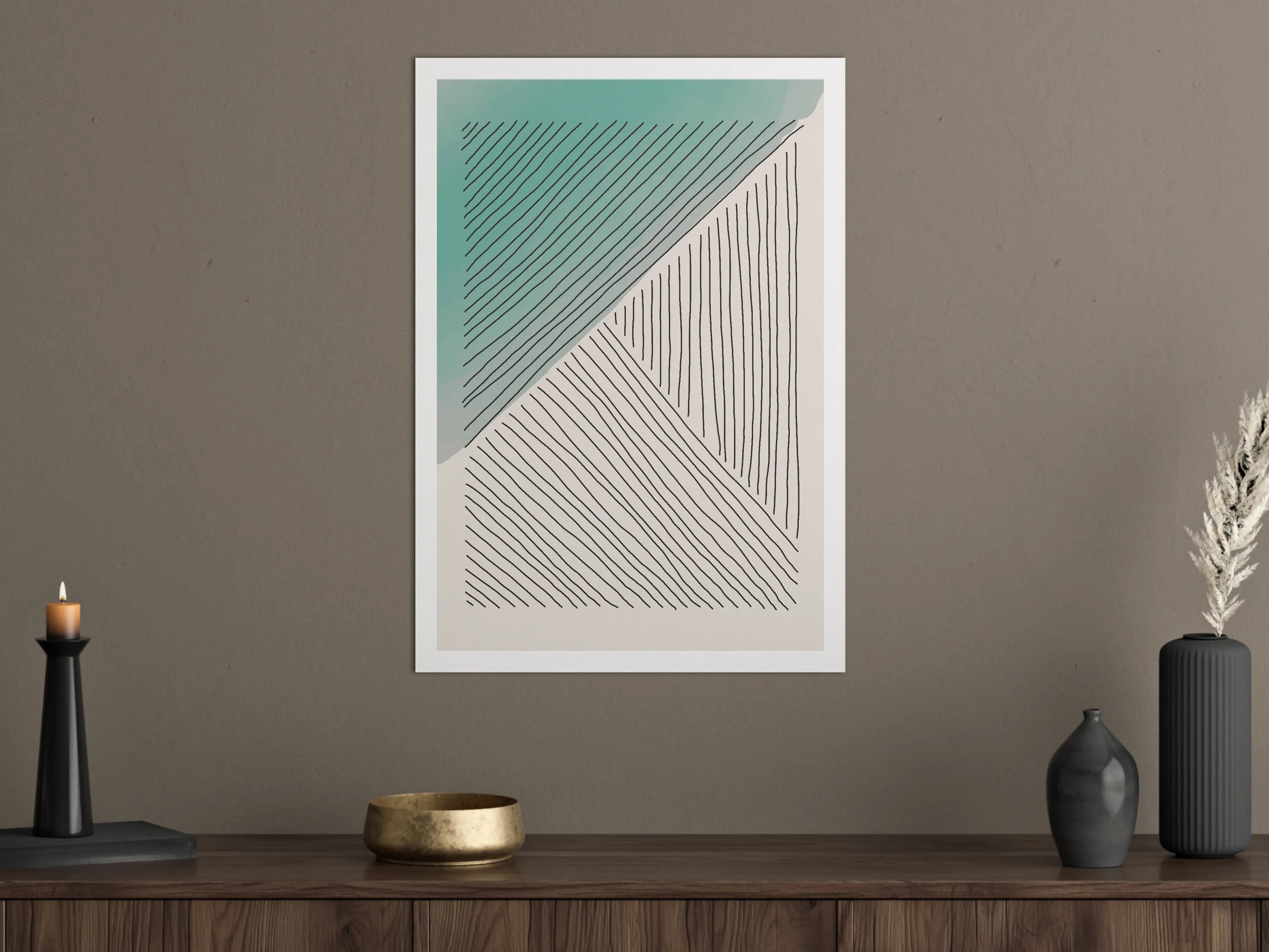 Große Wandbilder - Schlichte Graugrund Wandkunst