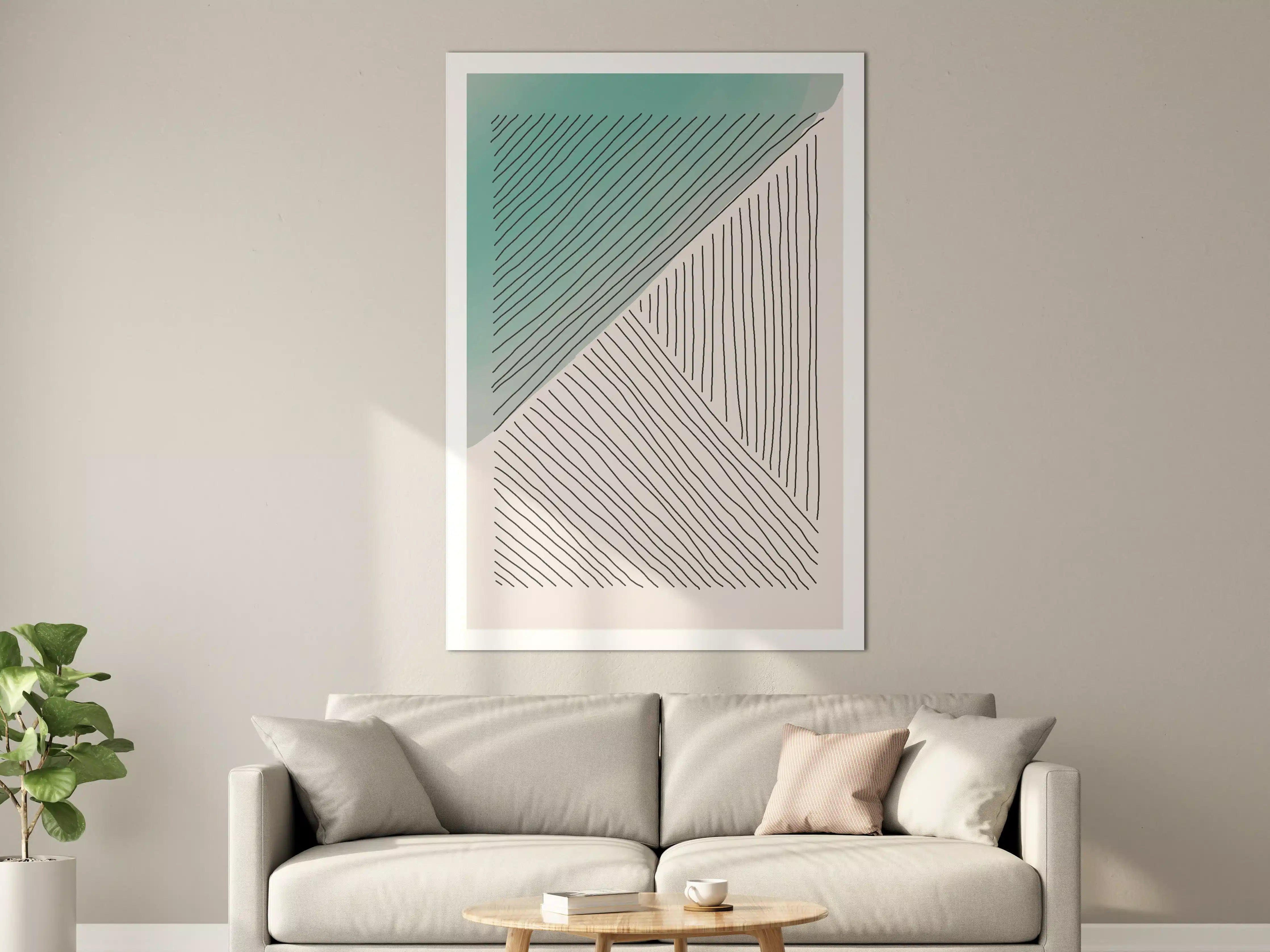 Große Wandbilder - Schlichte Graugrund Wandkunst