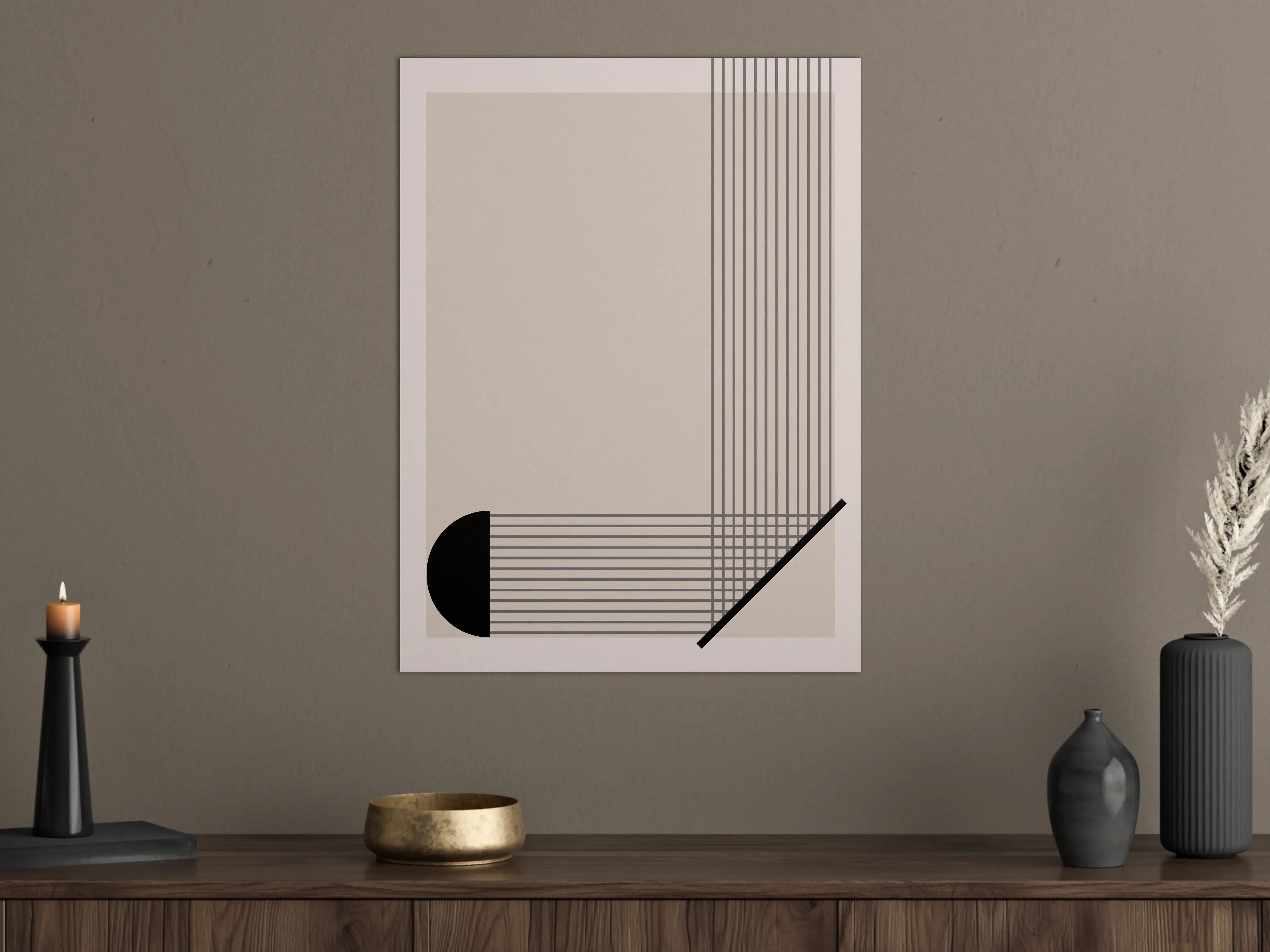 Große Wandbilder - Schlichte Graunuancen Wandkunst