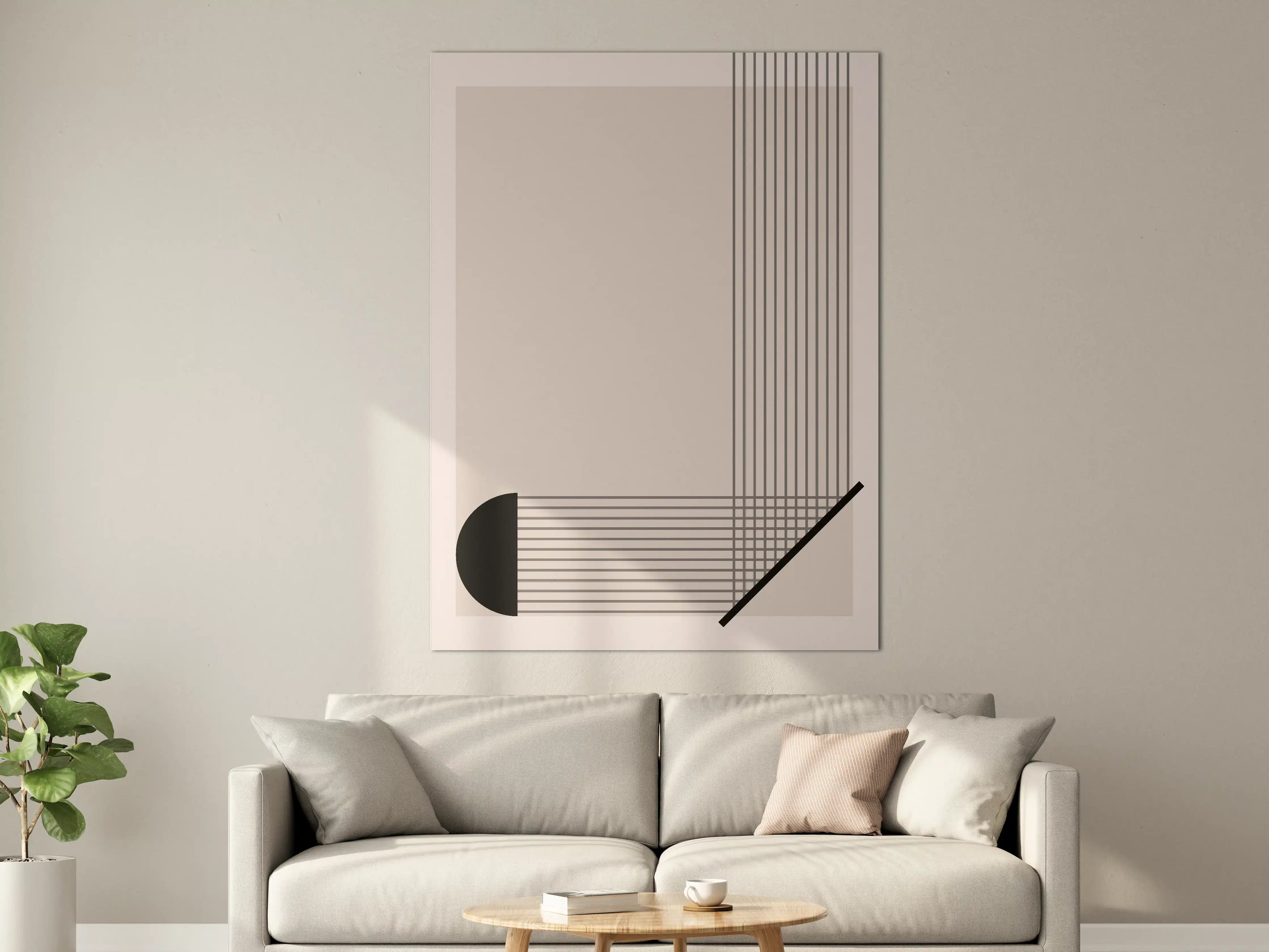 Große Wandbilder - Schlichte Graunuancen Wandkunst