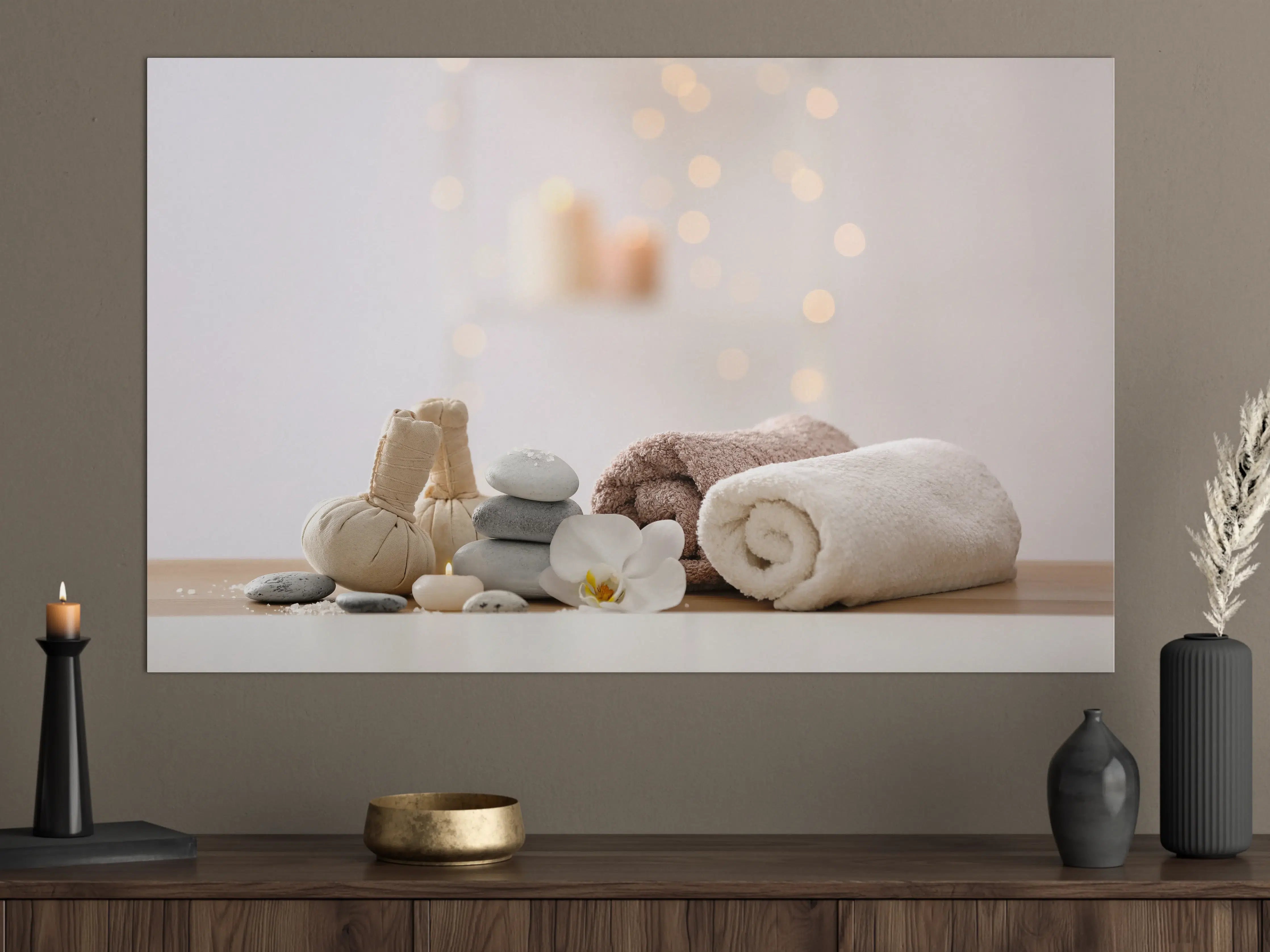 Große Wandbilder - Schöne Spa-Komposition auf Tisch