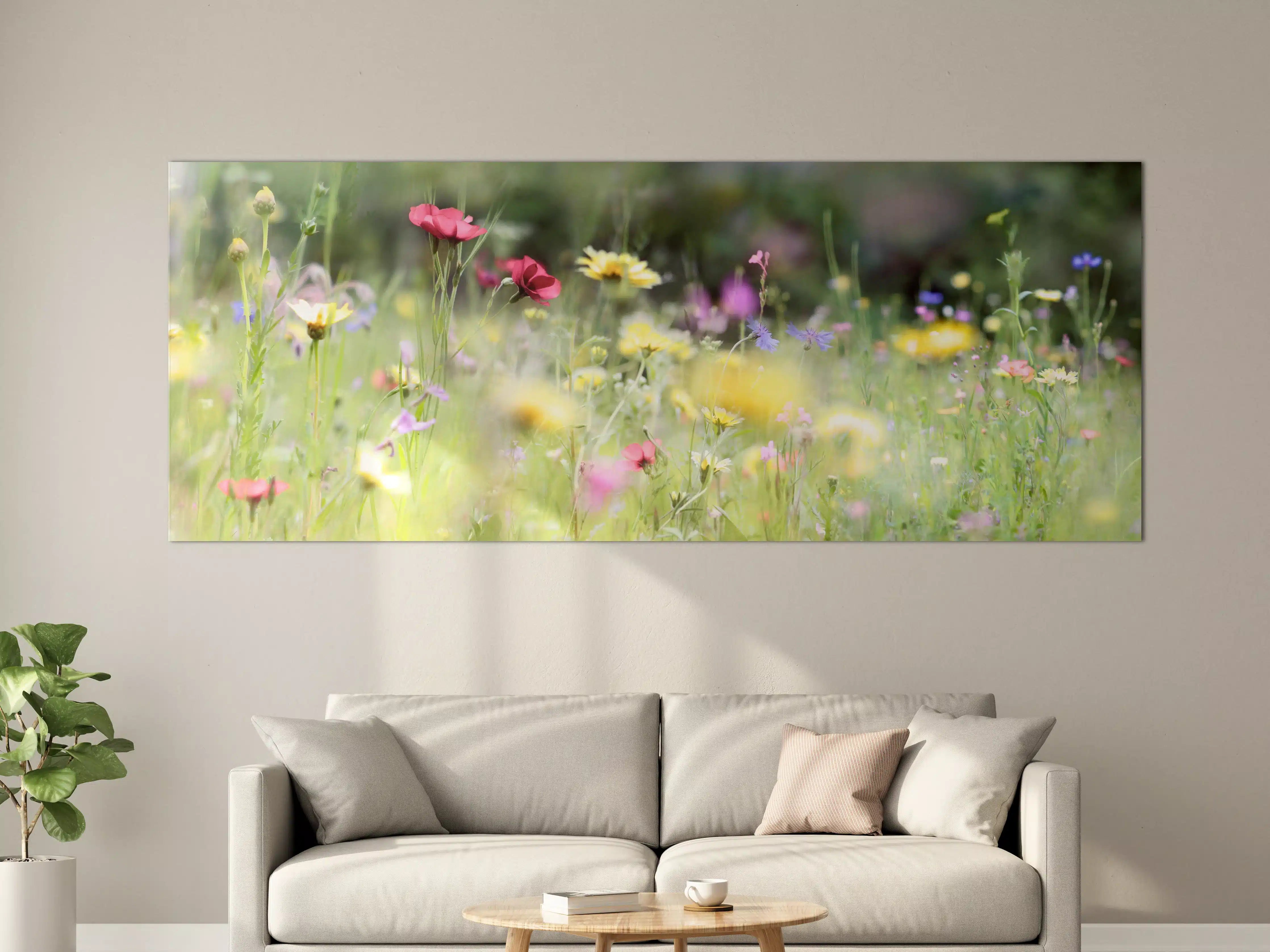 Große Wandbilder - Schöne Wildblumenwiese