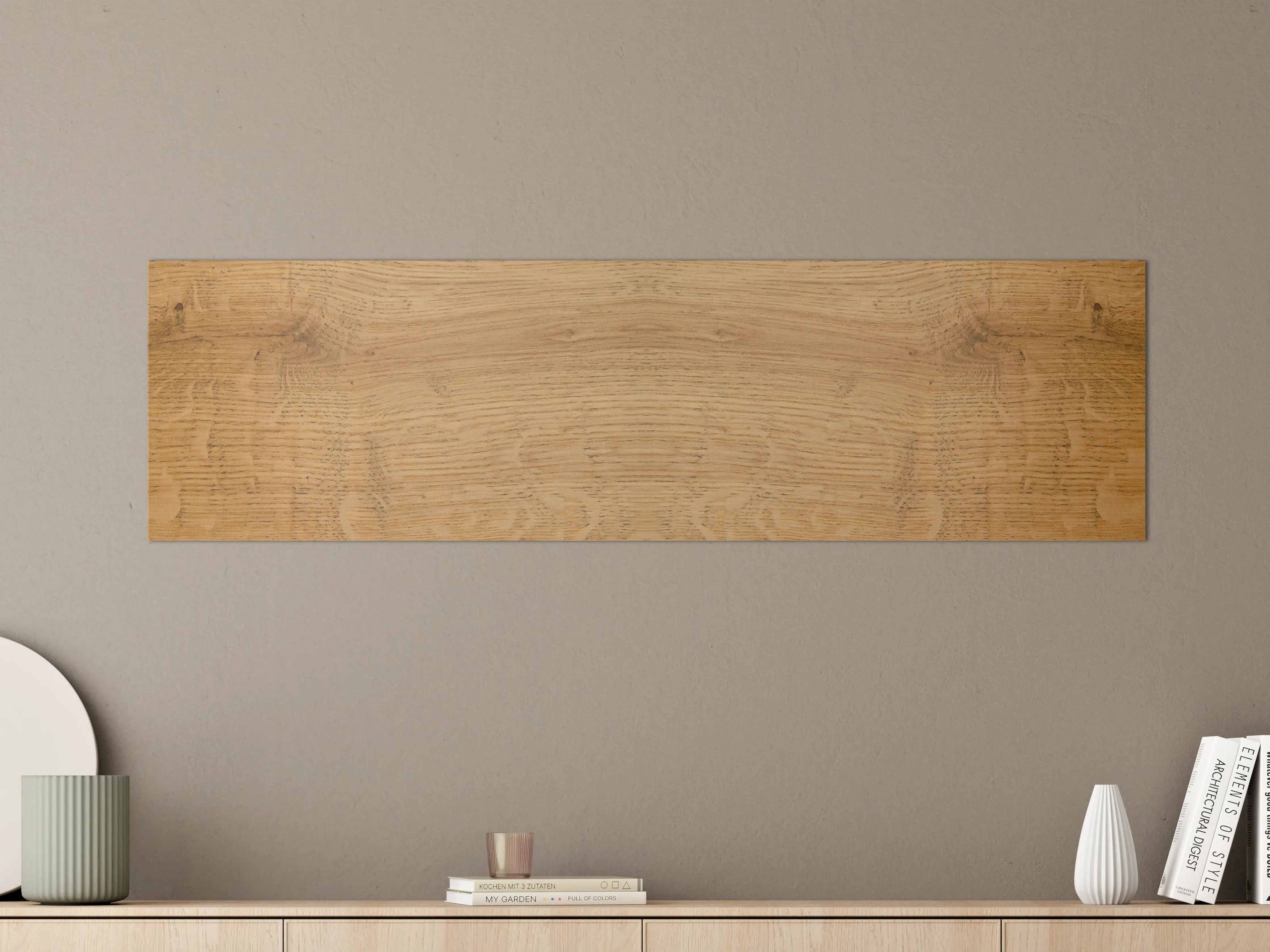 Große Wandbilder - Schöne helle Holzplatte