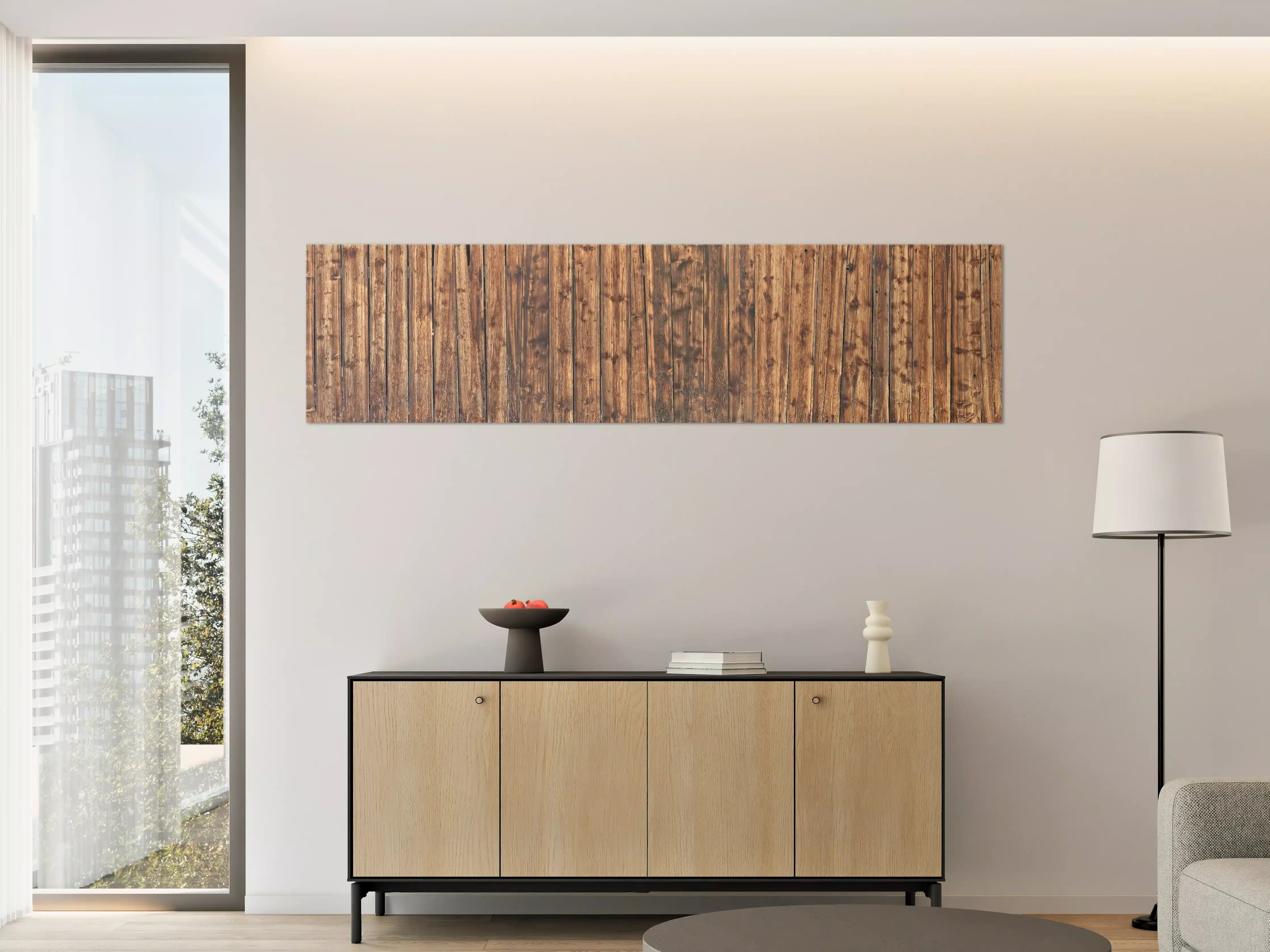 Große Wandbilder - Schöne verwitterte Hüttenwand