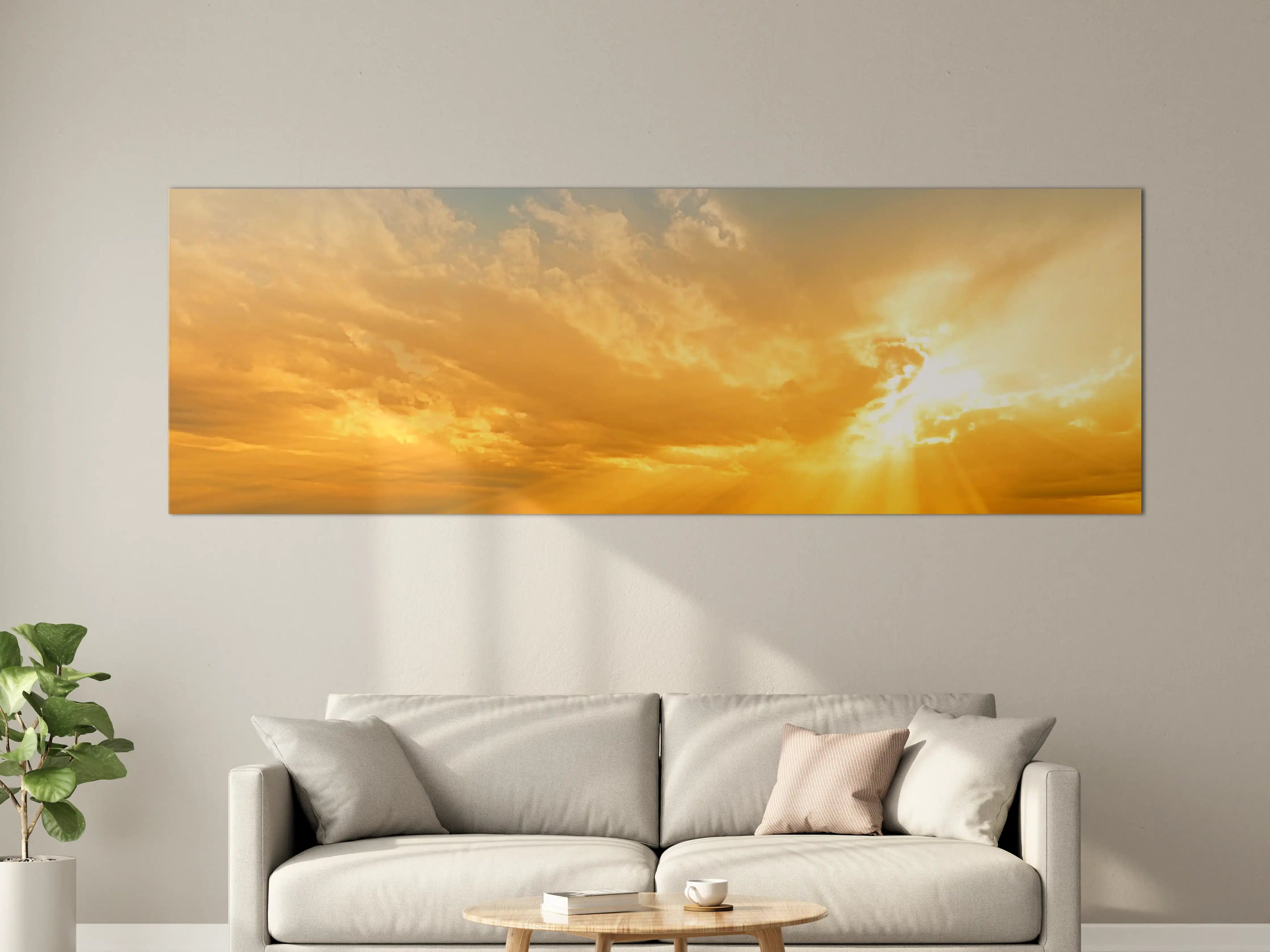 Große Wandbilder - Schöner Blick auf Sonnenuntergang