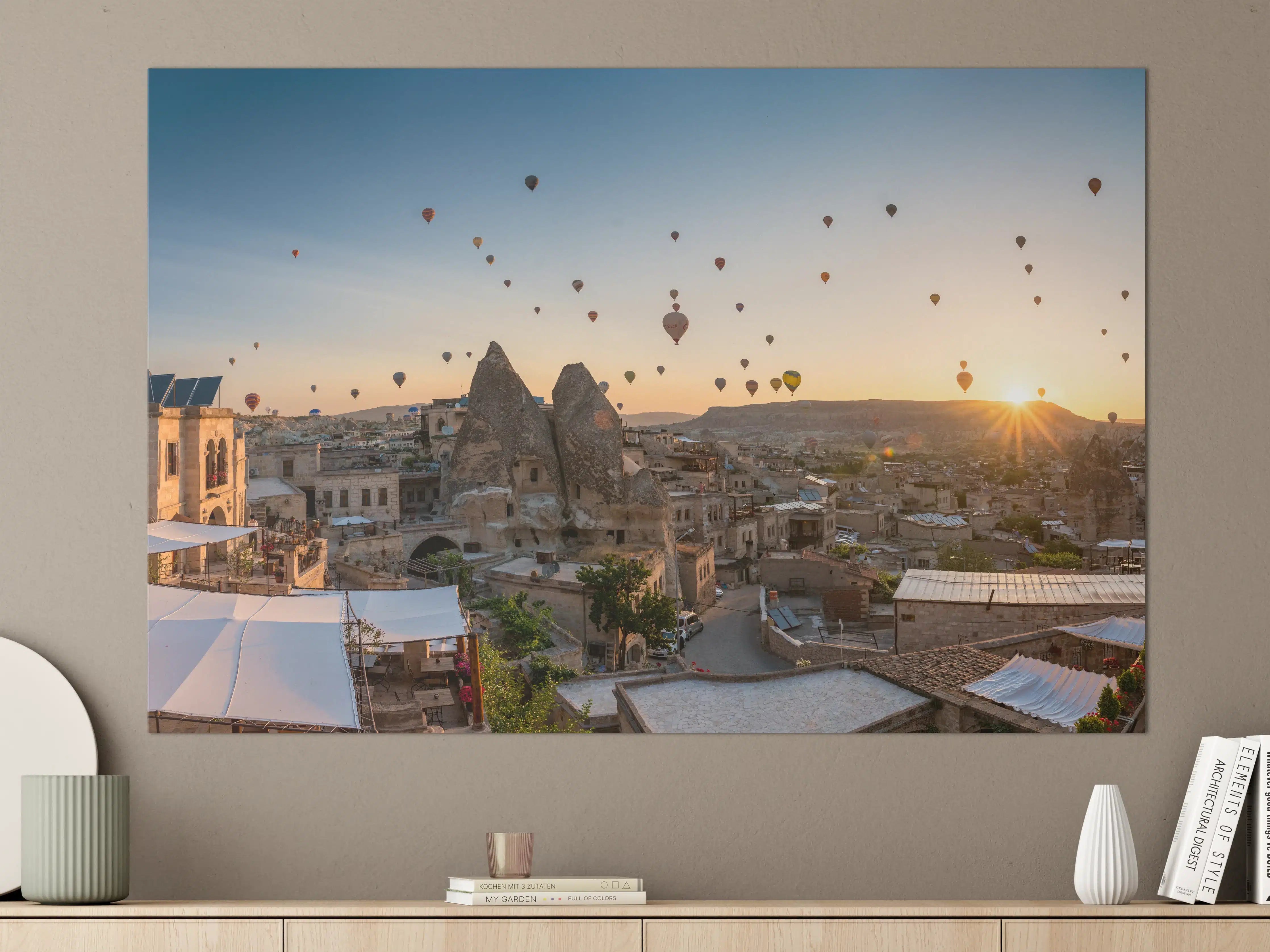 Große Wandbilder - Schöner Sonnenaufgang - Kappadokien, Türkei