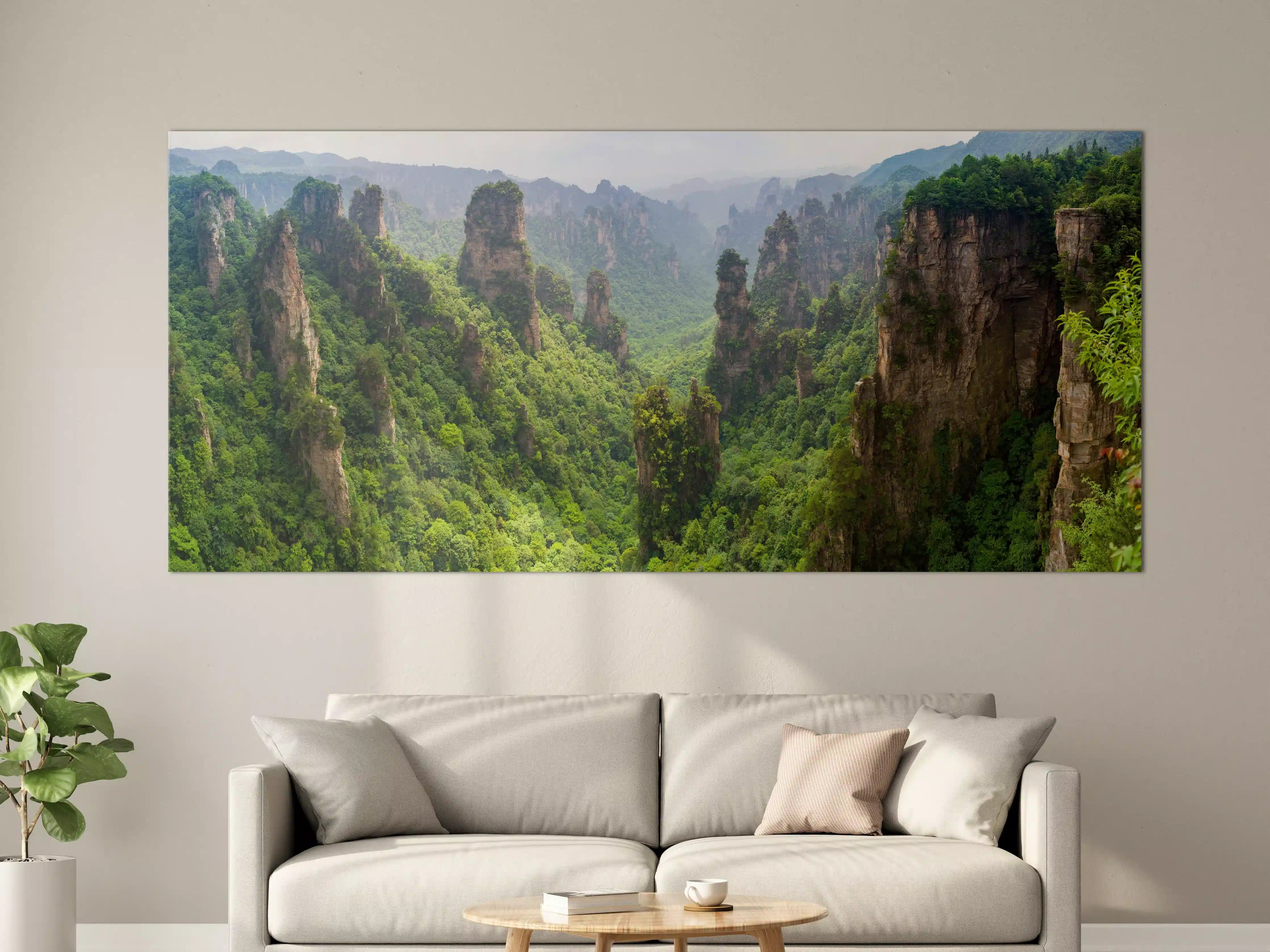 Große Wandbilder - Schönes Panorama der Karstberge 
