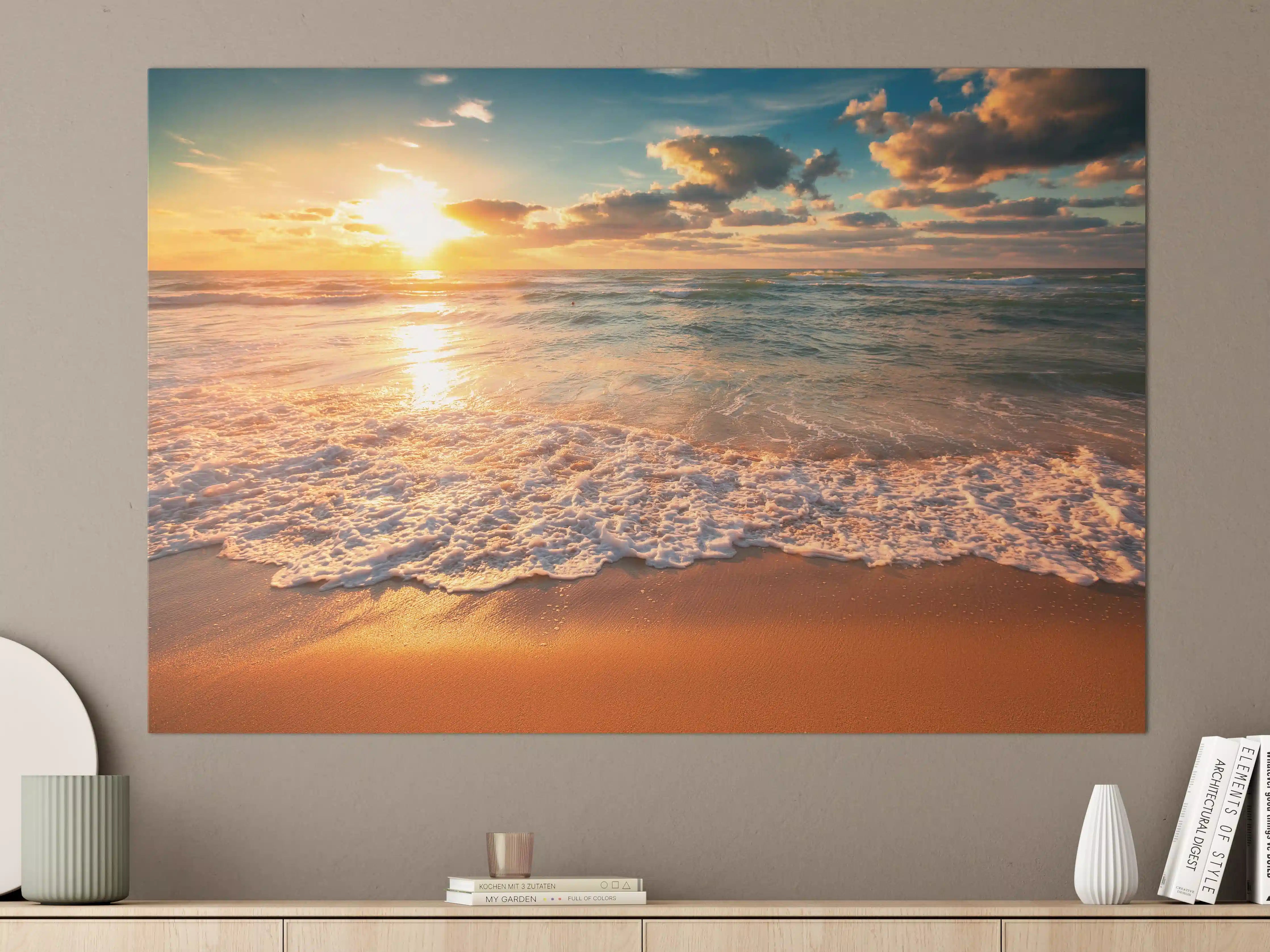 Große Wandbilder - Schönes Sonnenlicht am Strand