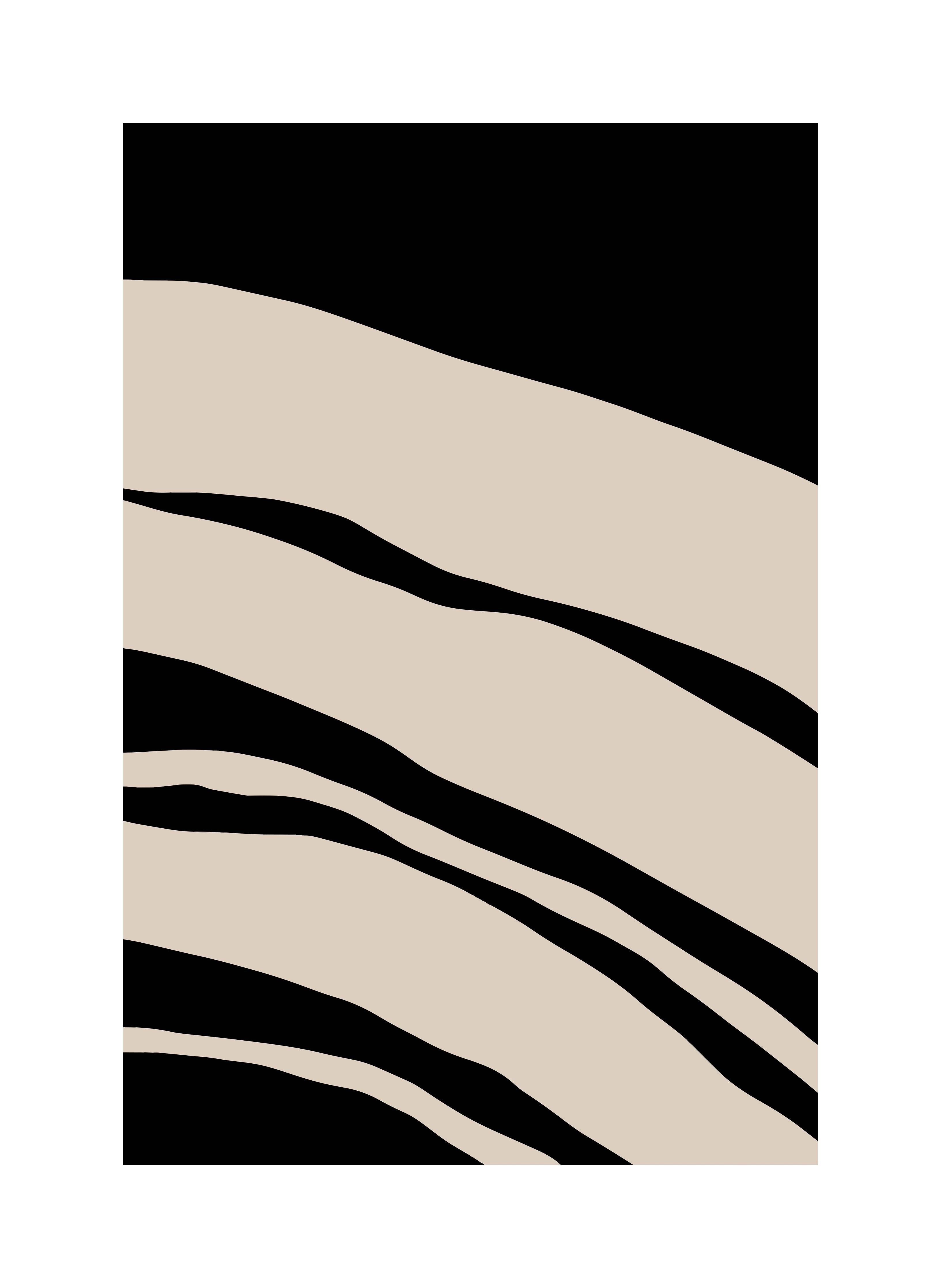 Große Wandbilder-Schwarz-Beige Zebra-Muster