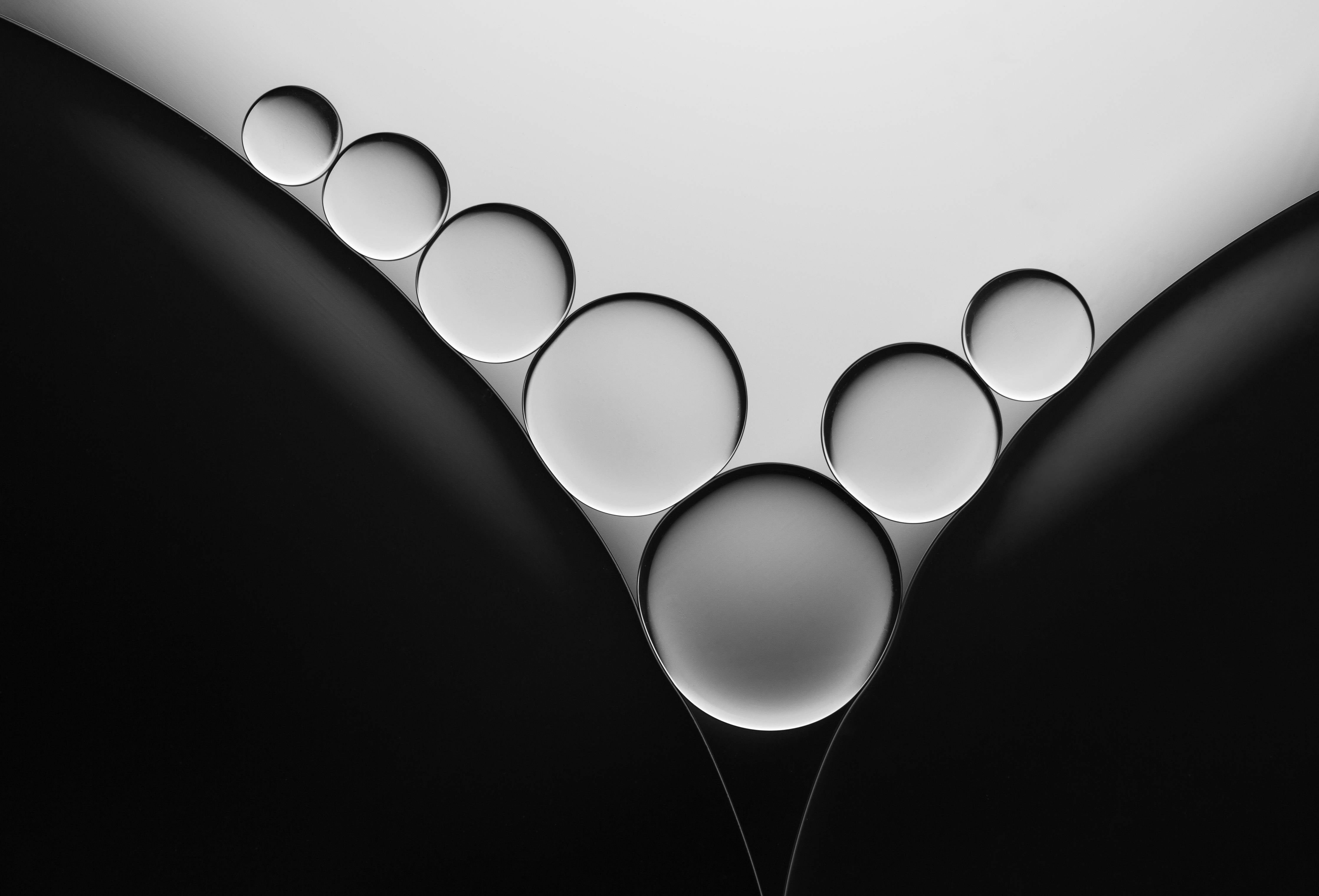 Große Wandbilder-Schwarz-Weiß-Ästhetik mit geometrischen Formen