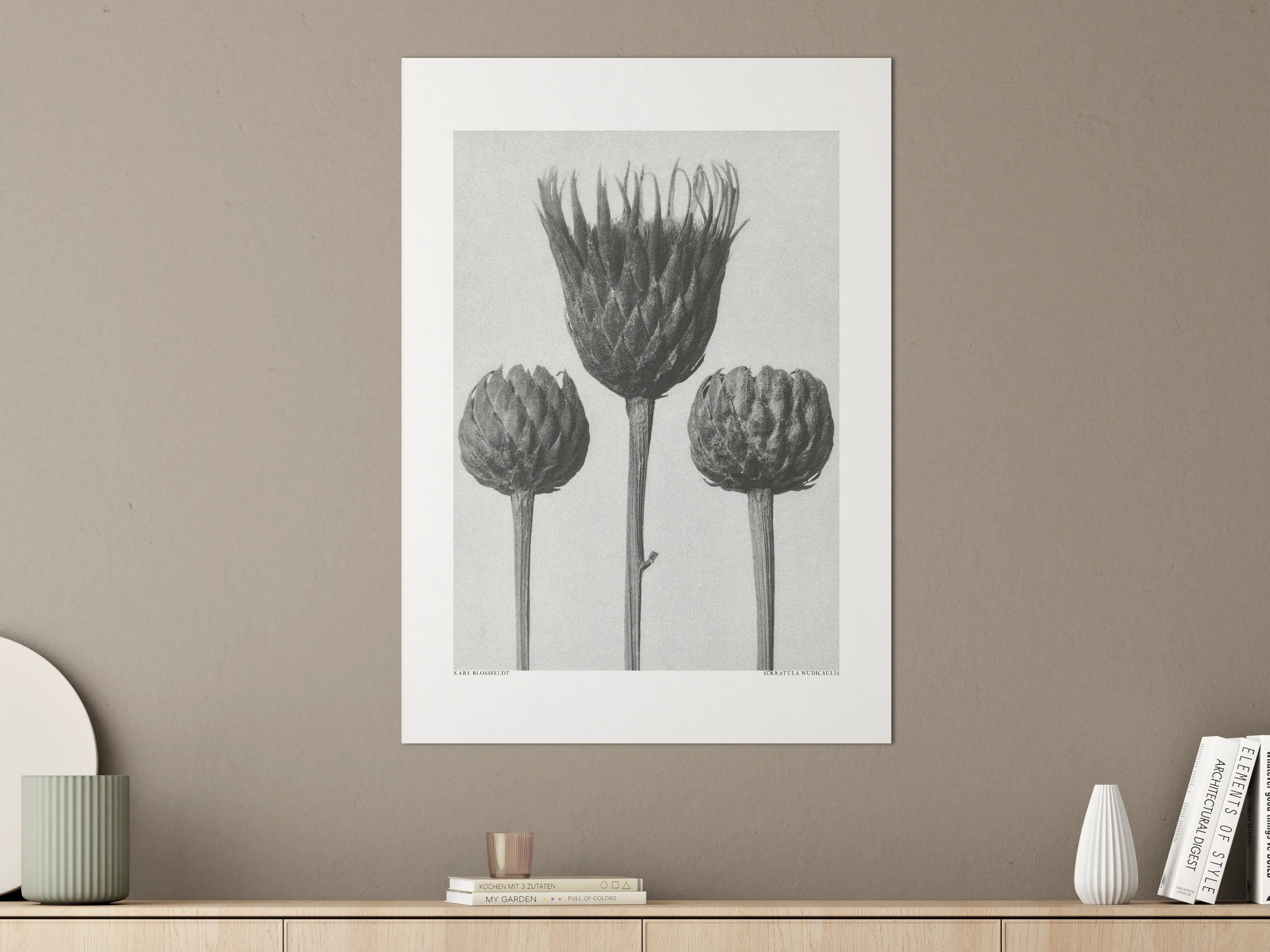 Große Wandbilder - Schwarz-Weiß Blumenthema mit künstlerischer Eleganz