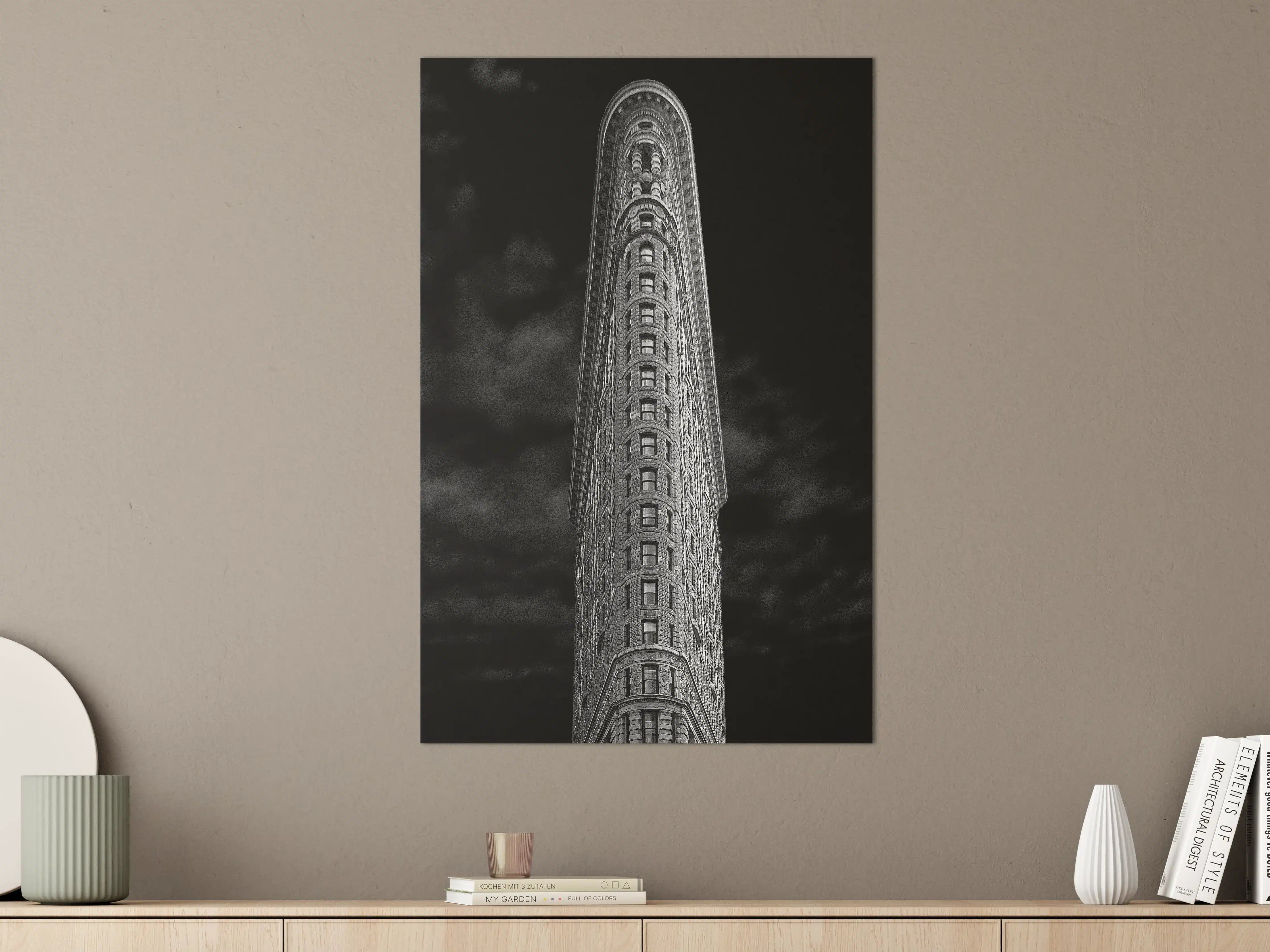 Große Wandbilder - Schwarz-Weiß Flatiron Gebäude