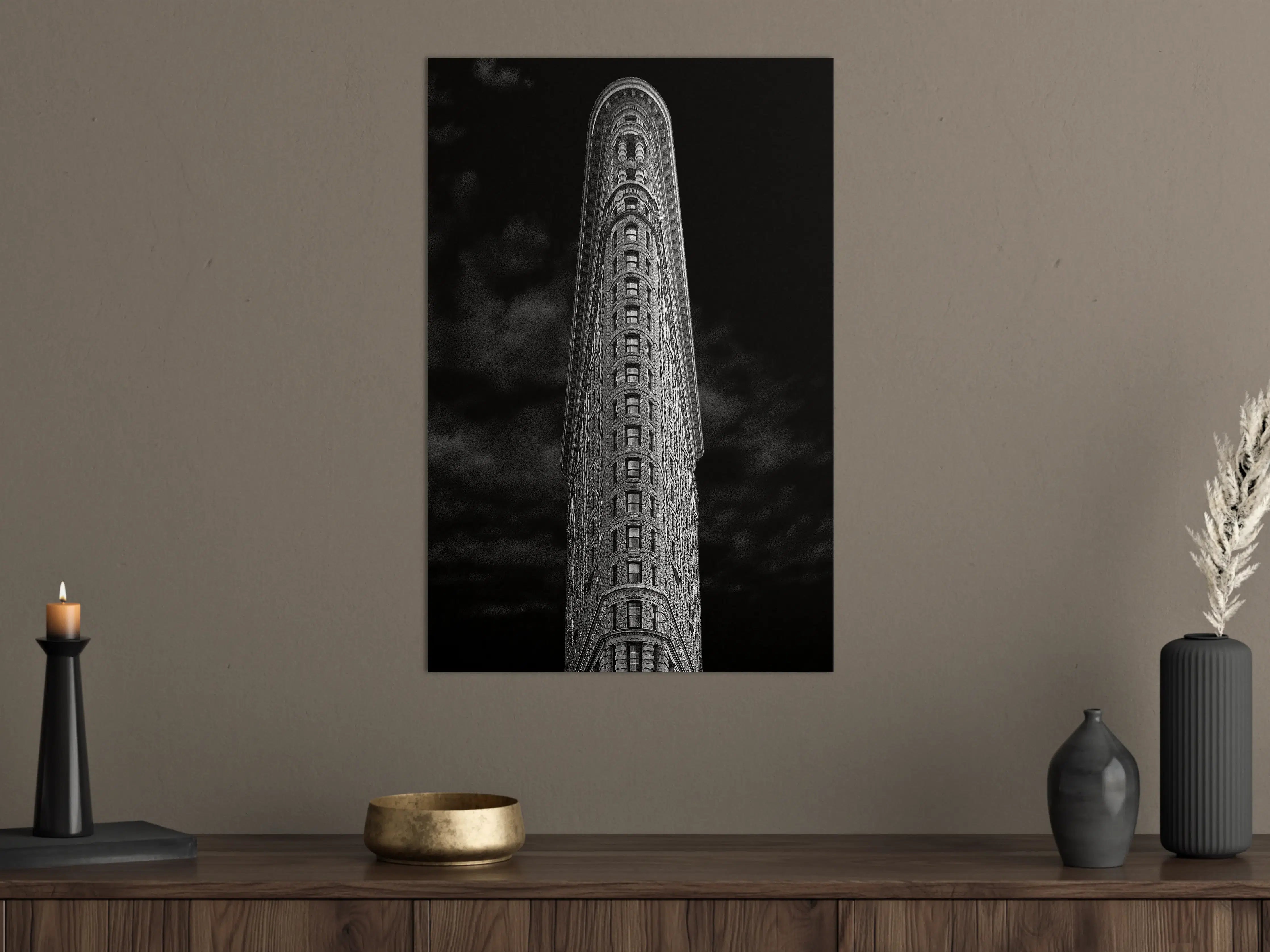 Große Wandbilder - Schwarz-Weiß Flatiron Gebäude