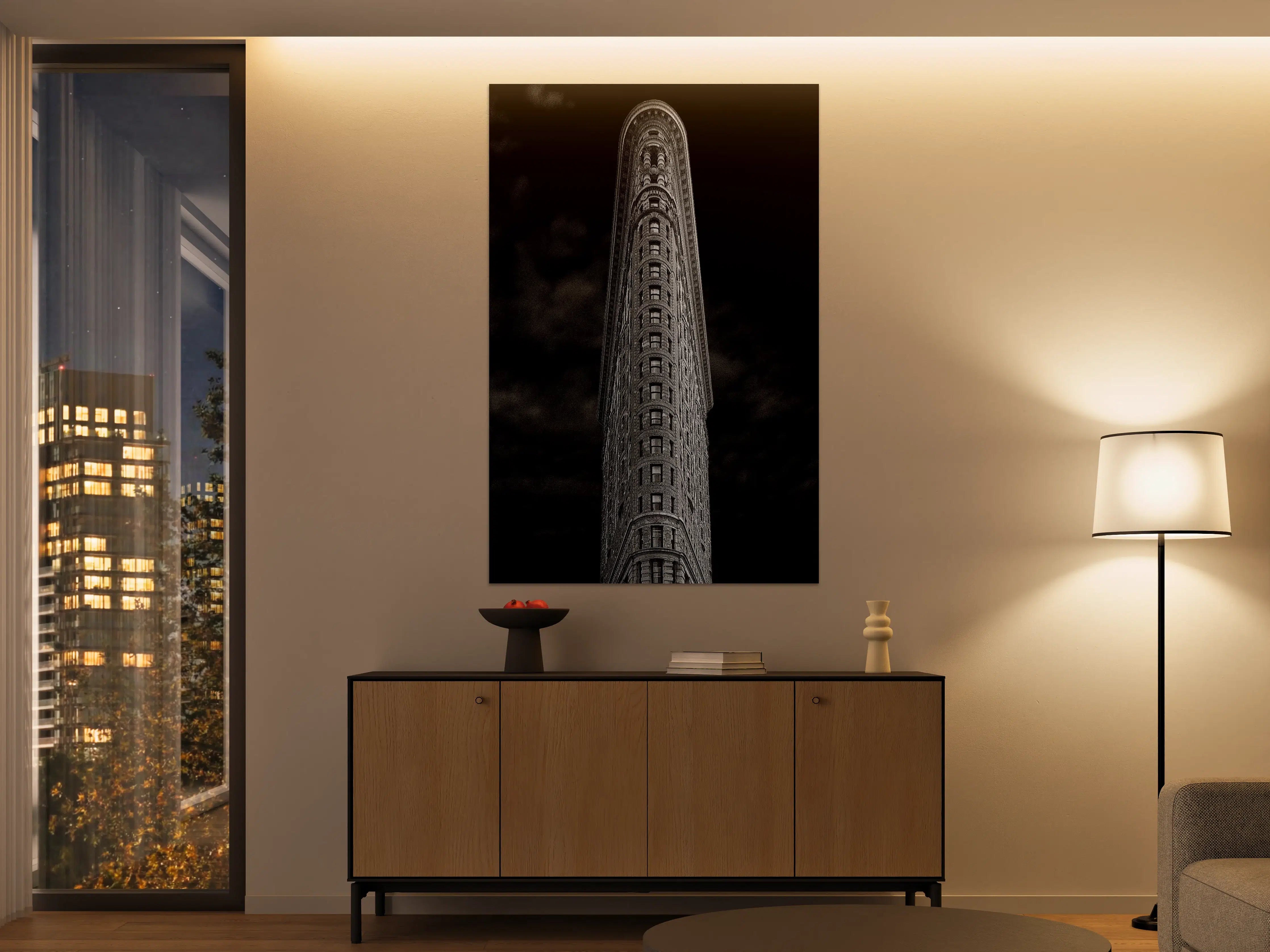 Große Wandbilder - Schwarz-Weiß Flatiron Gebäude