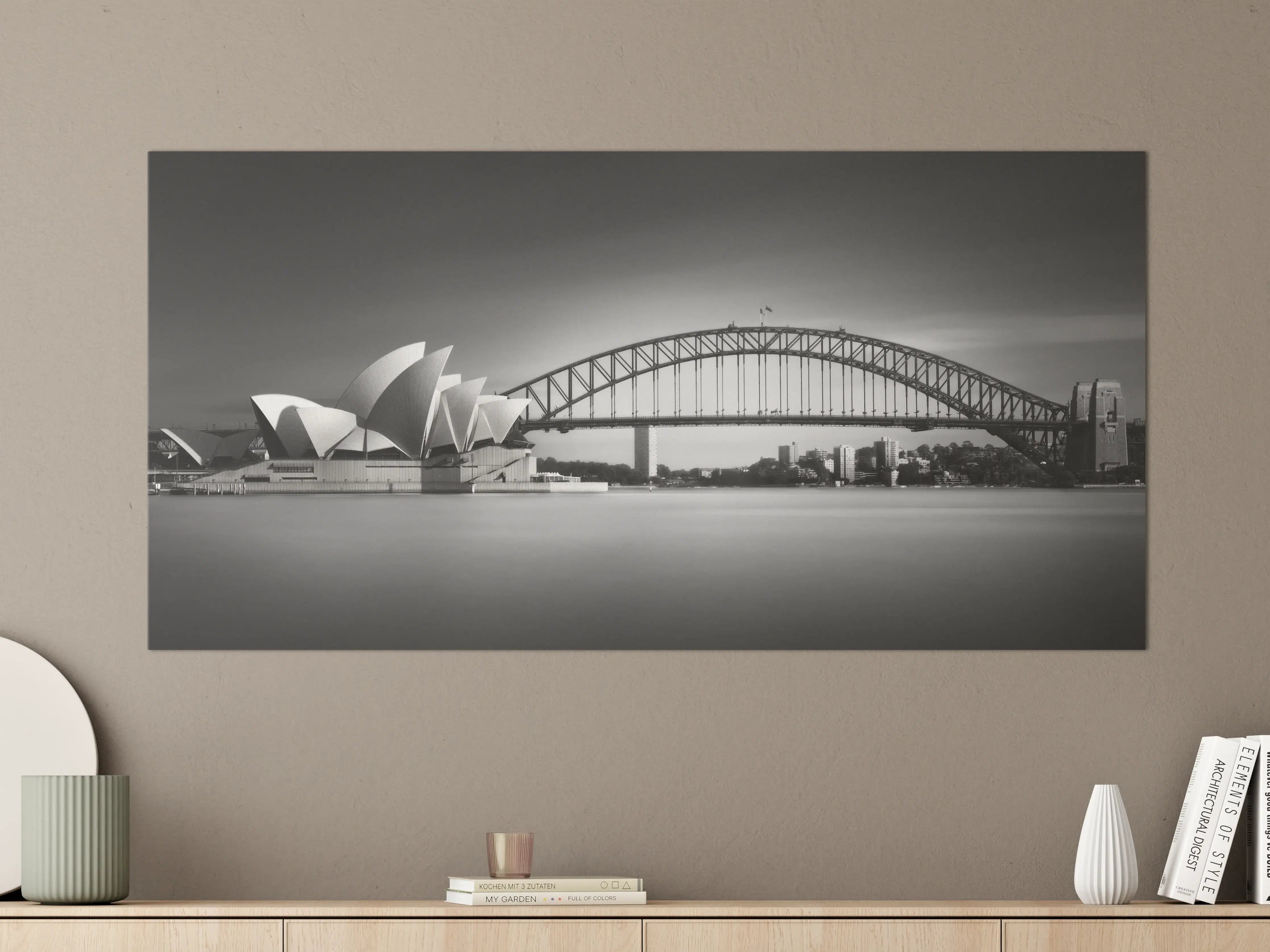 Große Wandbilder - Schwarz-Weiß-Sydney-Ozeanblick