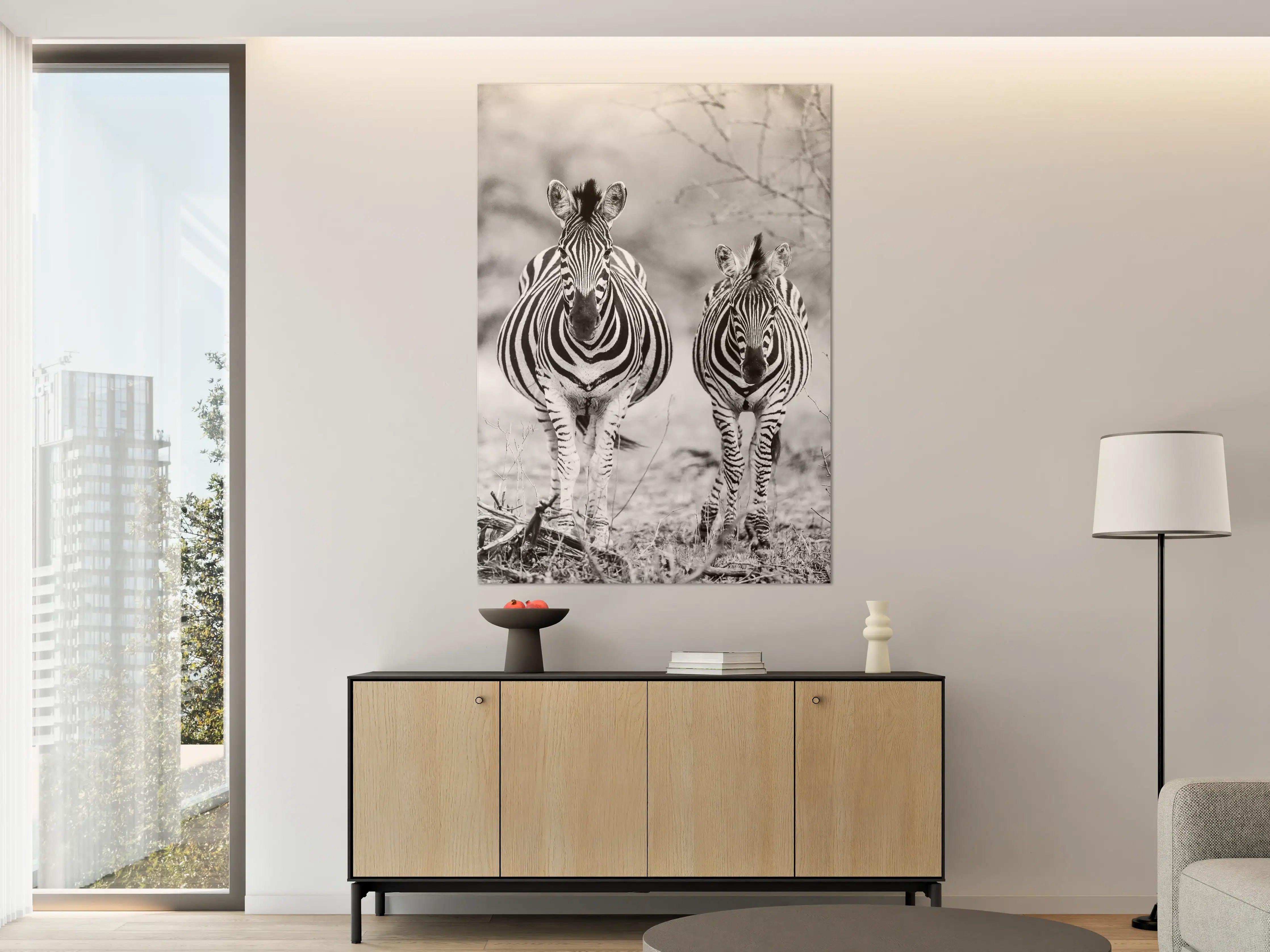 Große Wandbilder - Schwarz-Weiß Zebrapaar
