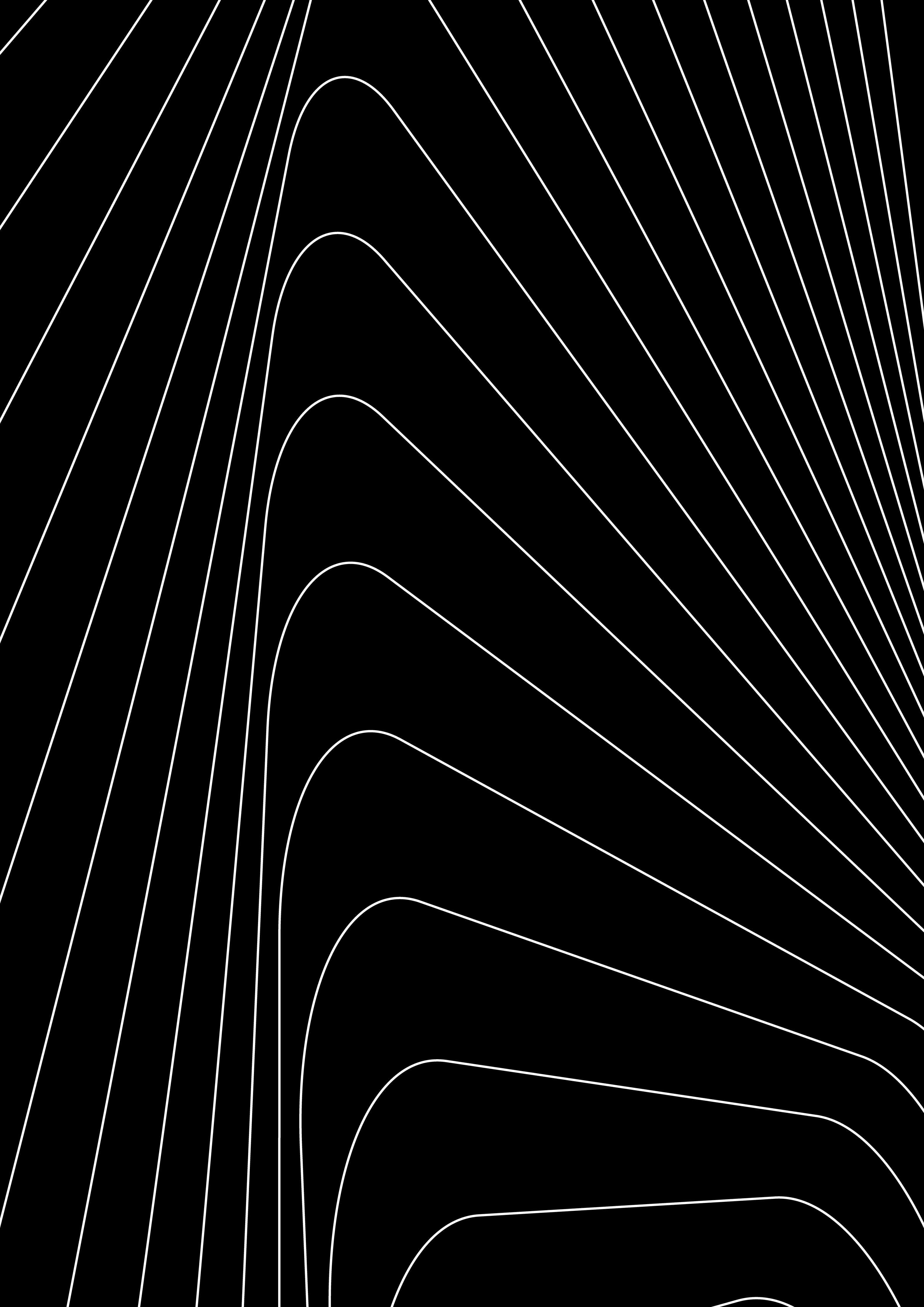 Große Wandbilder-Schwarz-Weiße Linienkunst