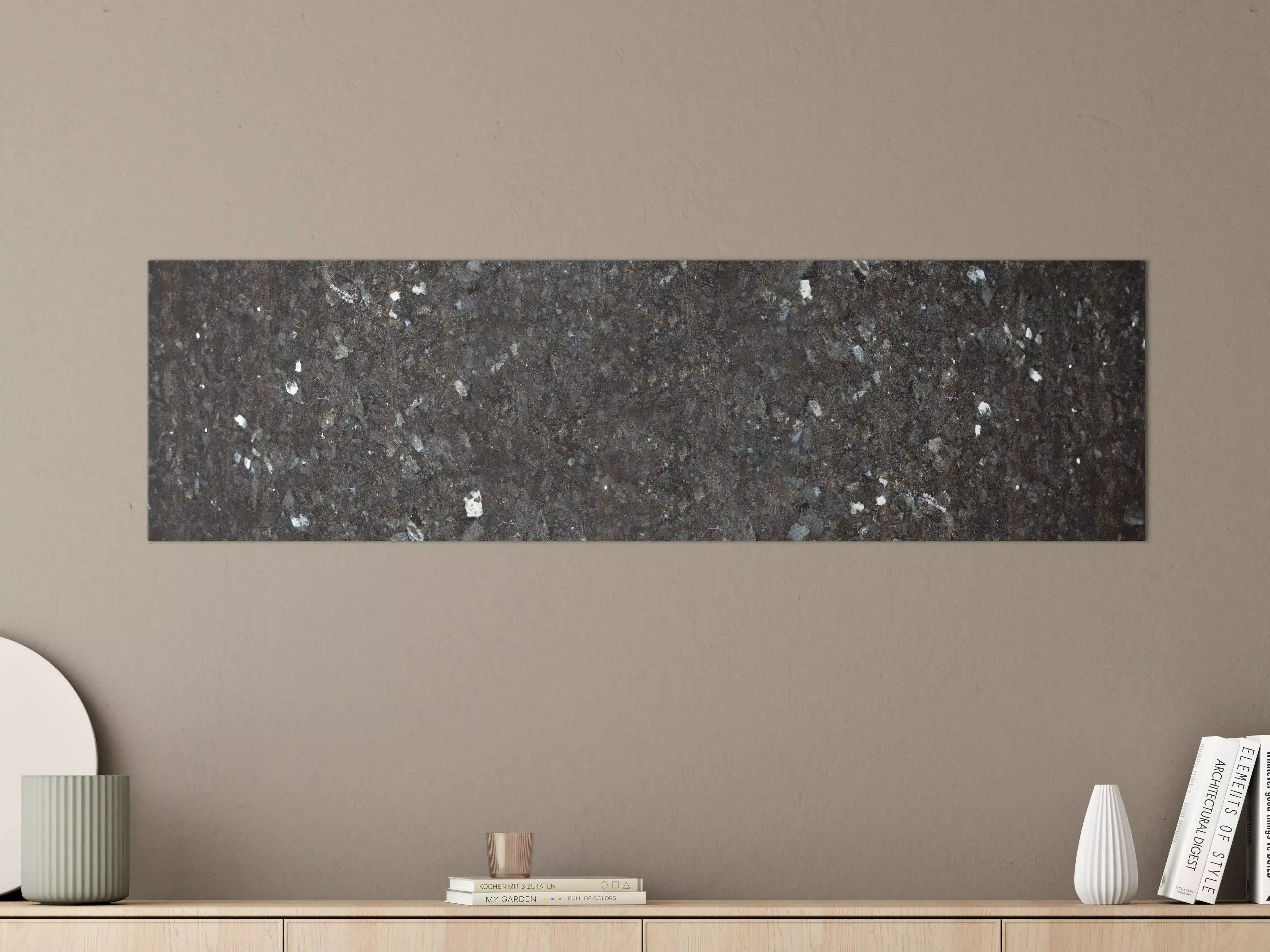 Große Wandbilder - Schwarze Granitwand