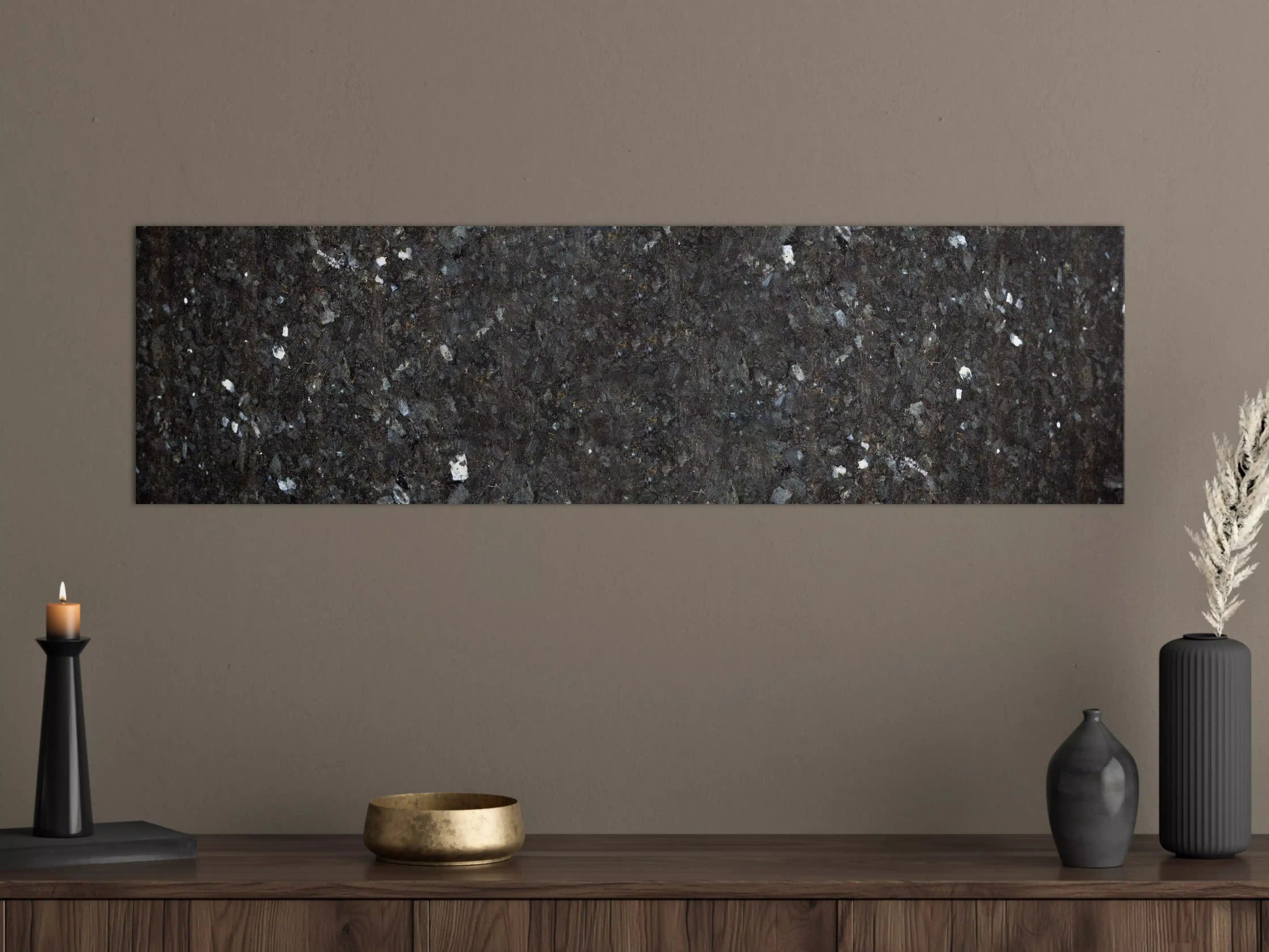 Große Wandbilder - Schwarze Granitwand