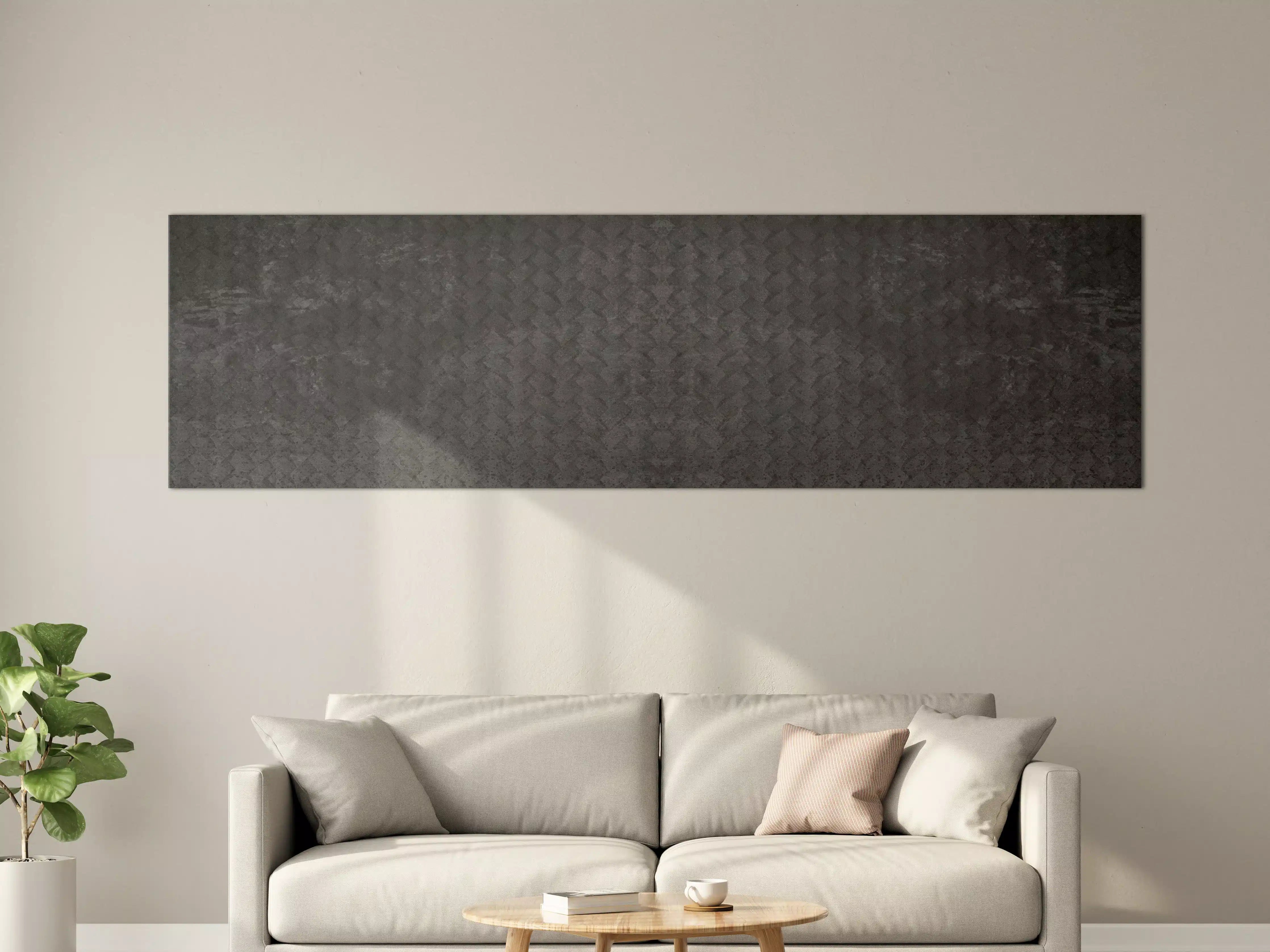 Große Wandbilder - Schwarze geometrisches Betonwand