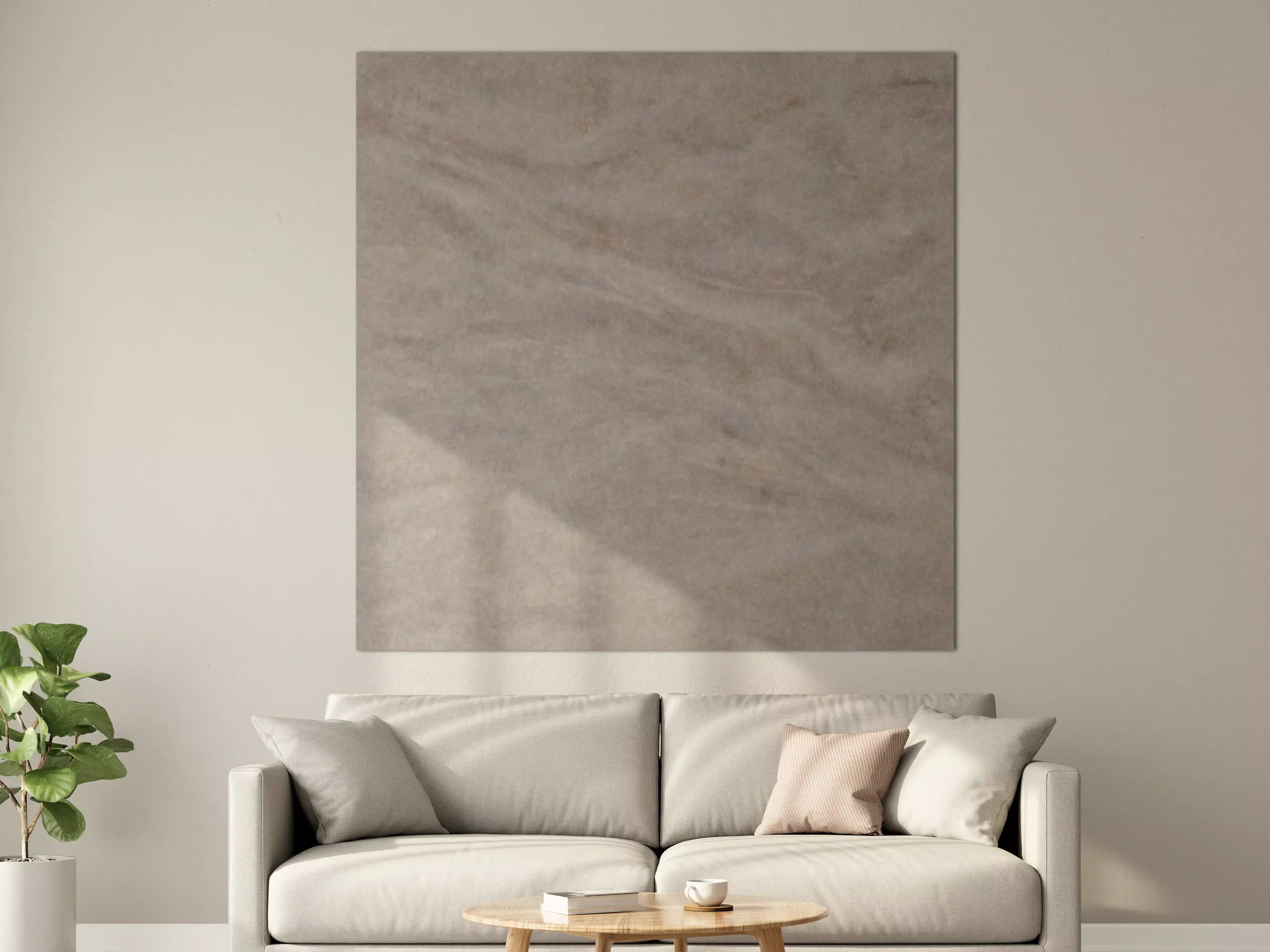 Große Wandbilder - Seidige Grau-Beige Marmortextur