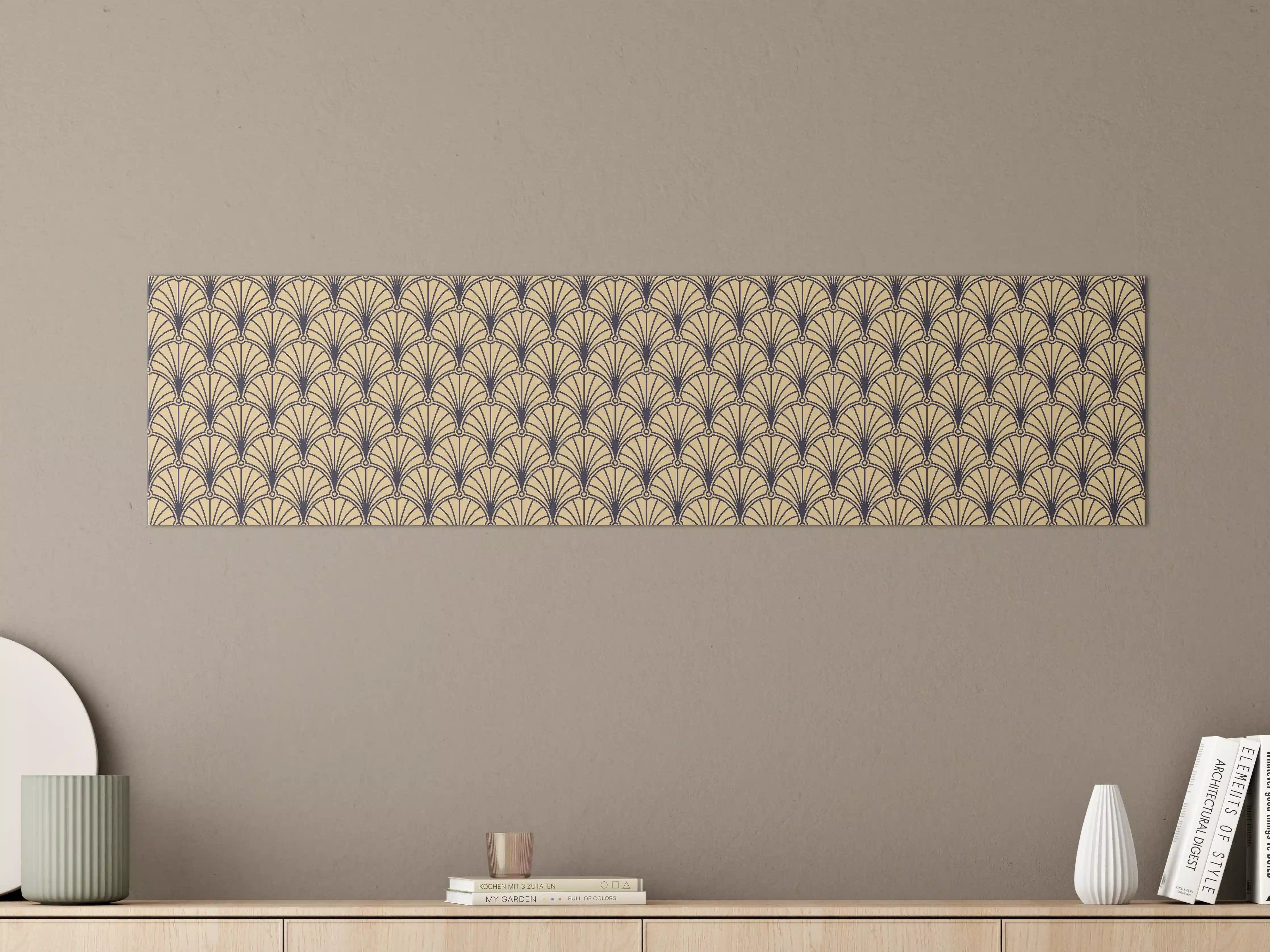 Große Wandbilder - Sepia Gemusterte Textur