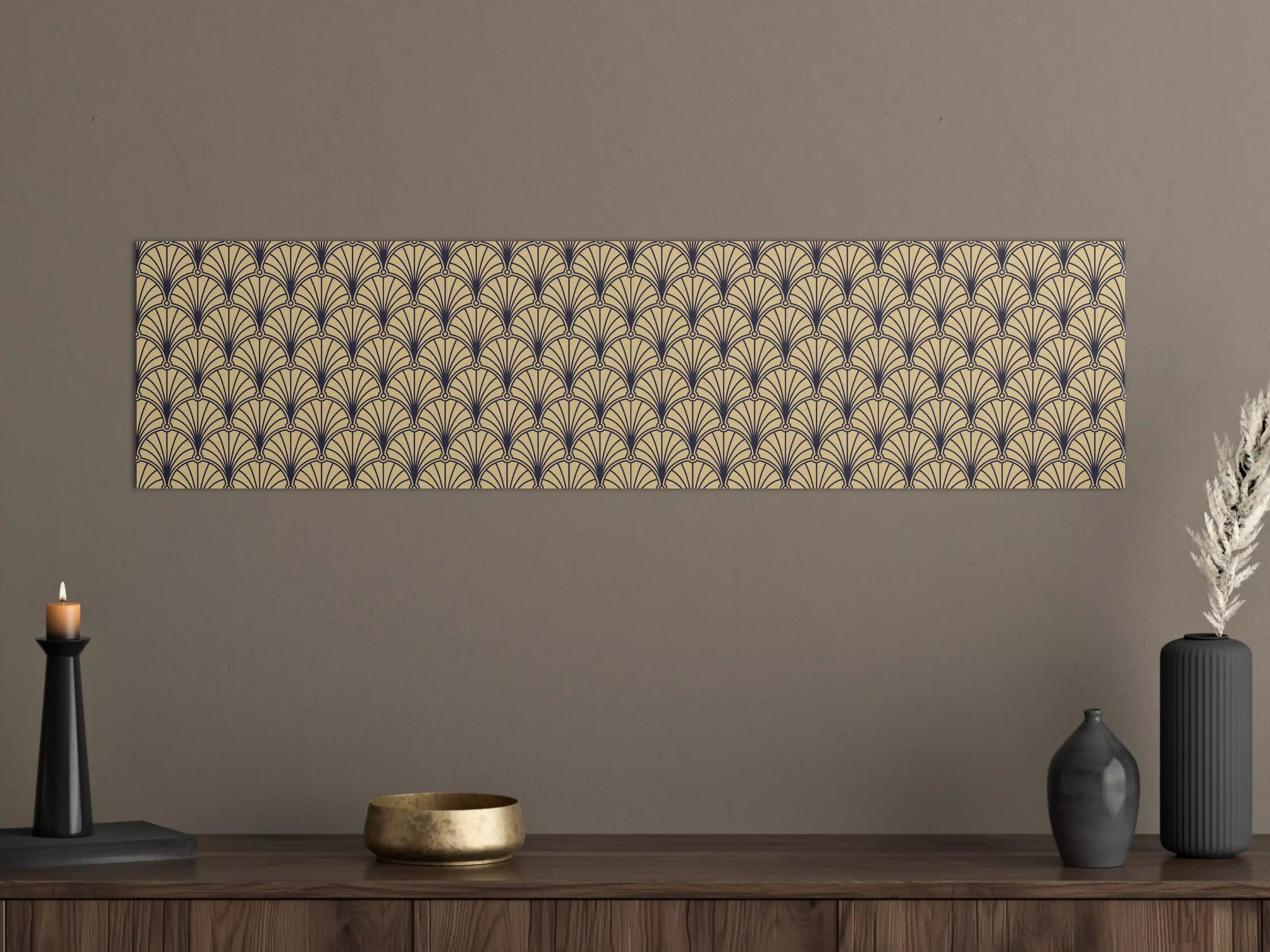 Große Wandbilder - Sepia Gemusterte Textur