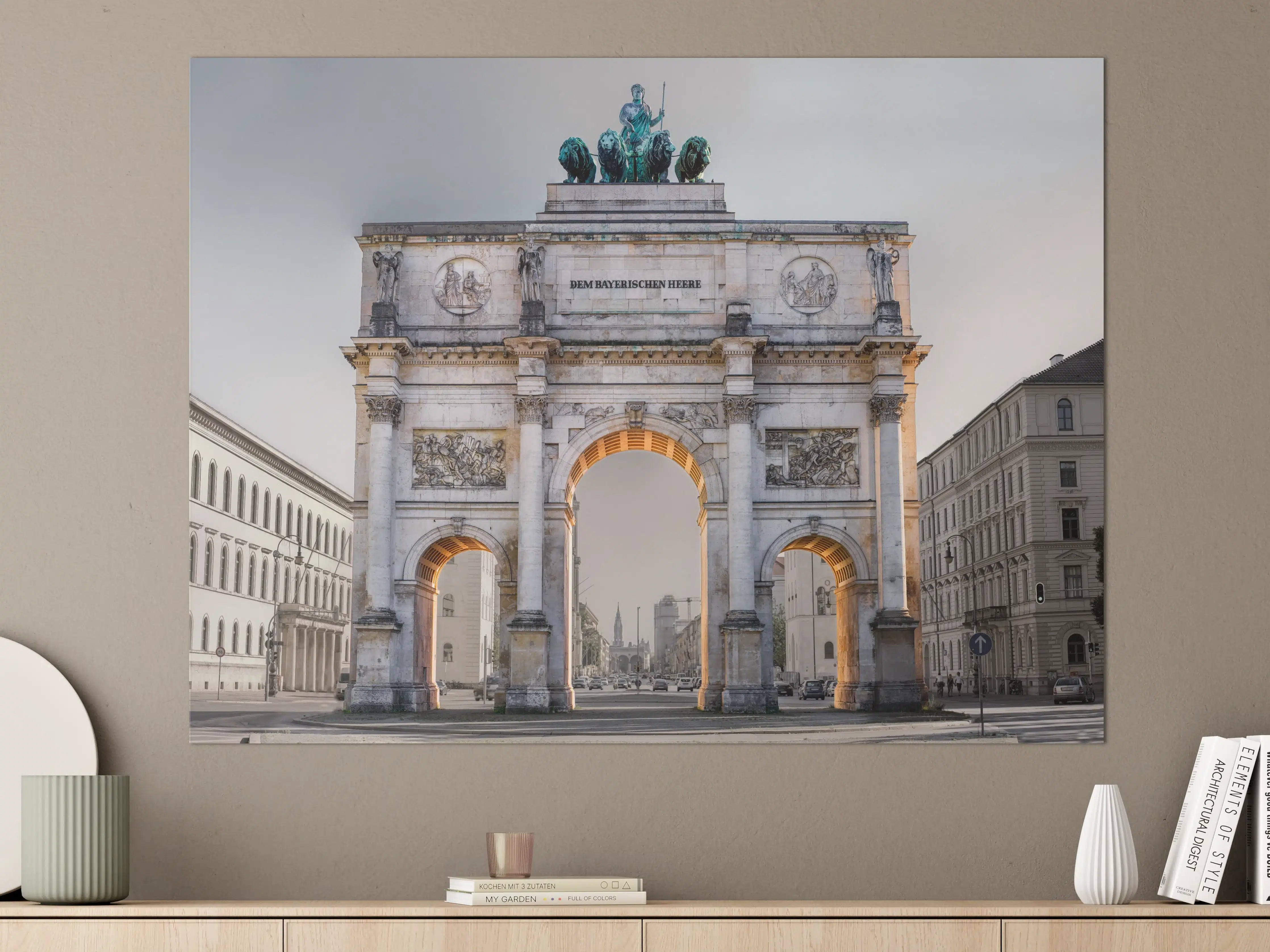 Große Wandbilder - Siegestor in München an der Leopoldstraße