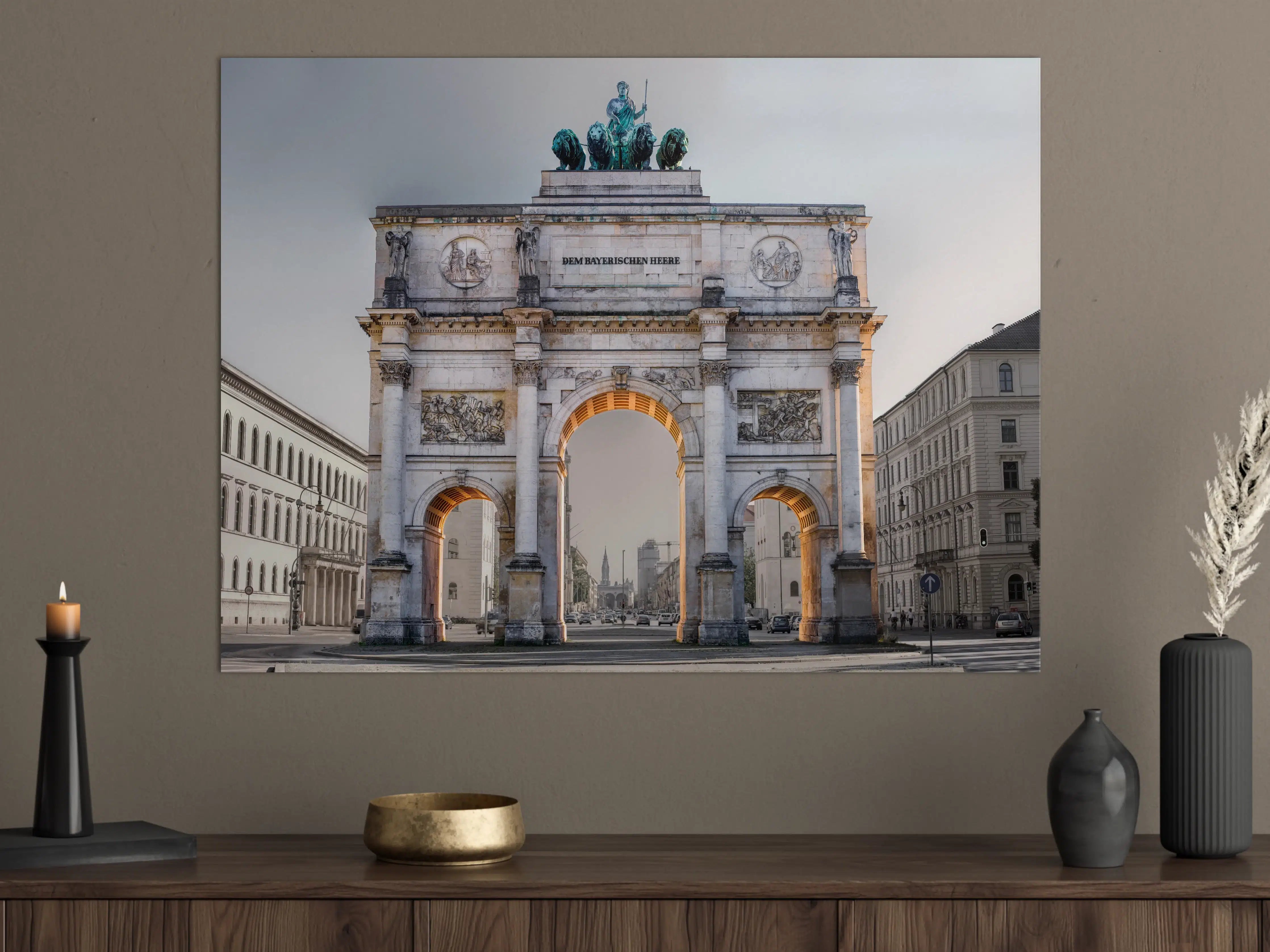 Große Wandbilder - Siegestor in München an der Leopoldstraße