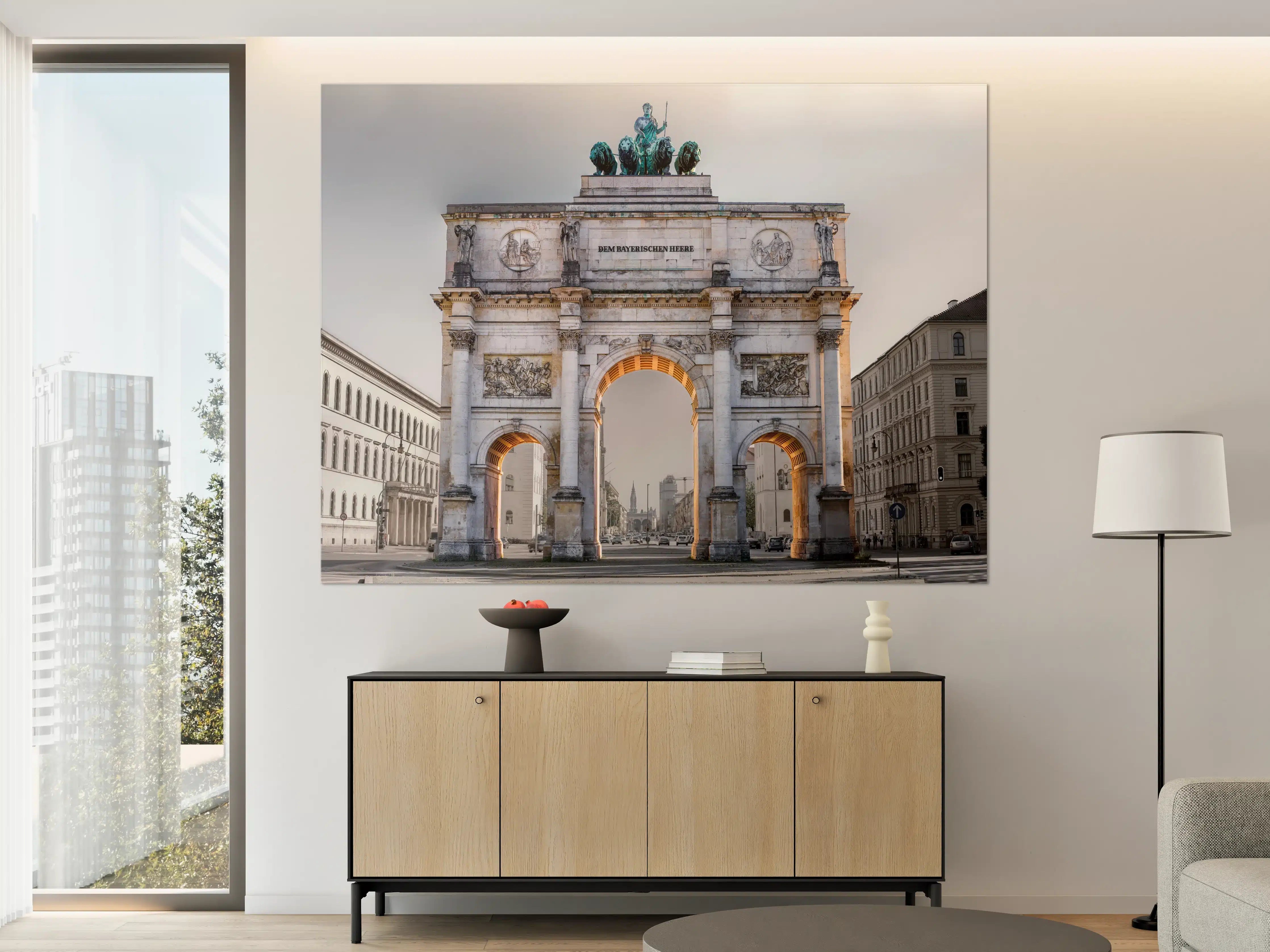 Große Wandbilder - Siegestor in München an der Leopoldstraße