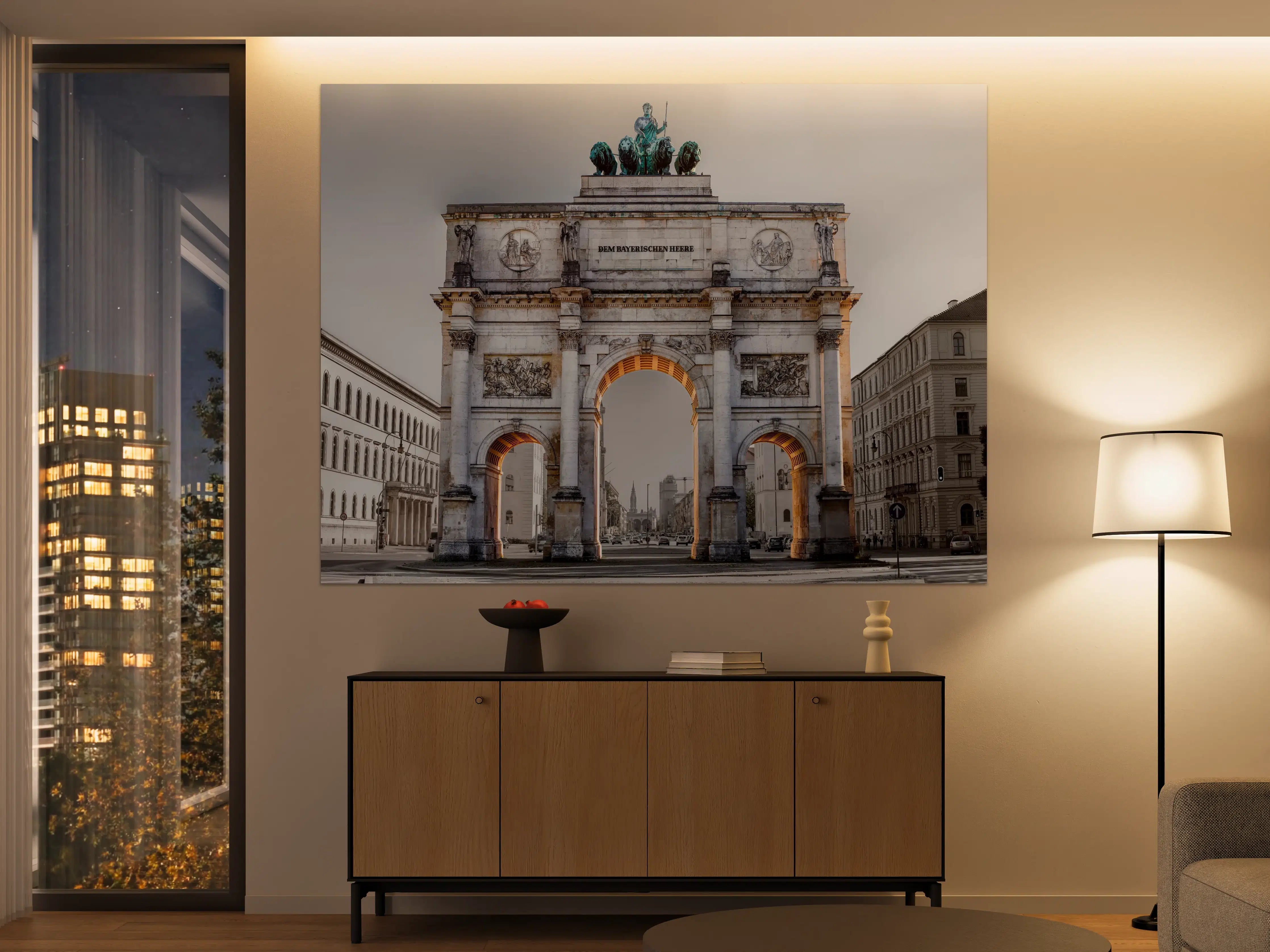 Große Wandbilder - Siegestor in München an der Leopoldstraße