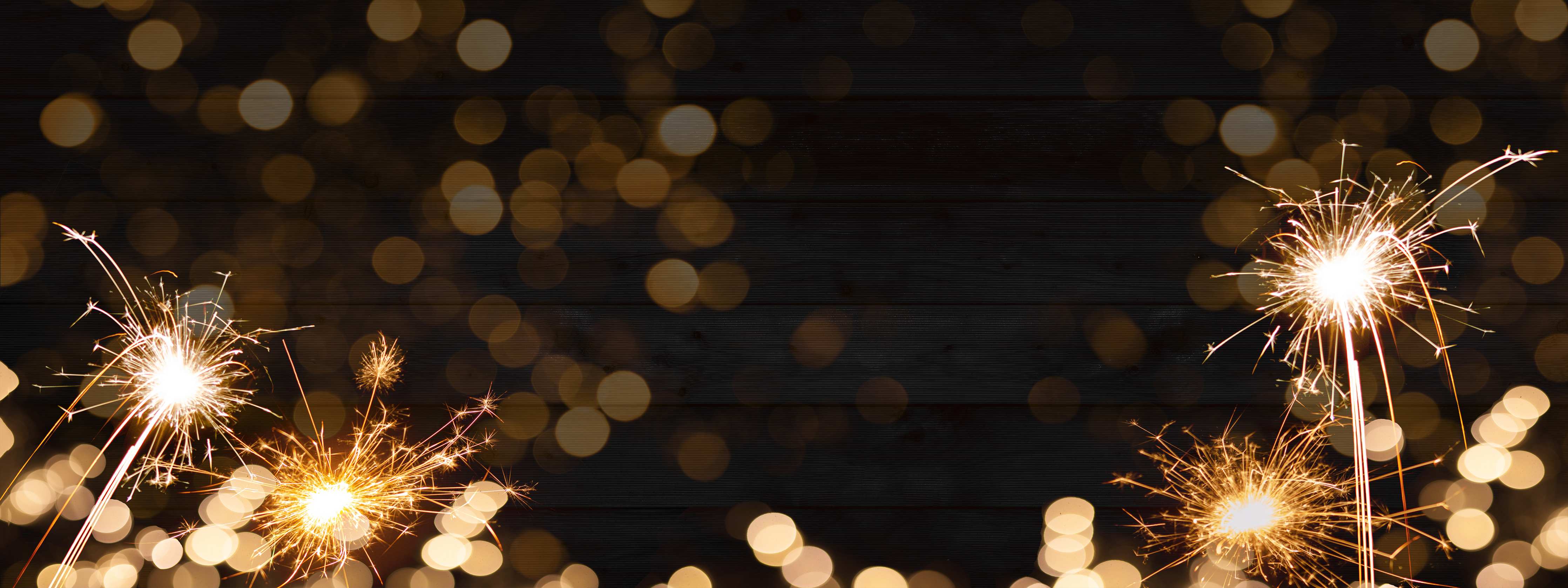 Große Wandbilder-Silvester Feuerwerk Bokeh Panorama
