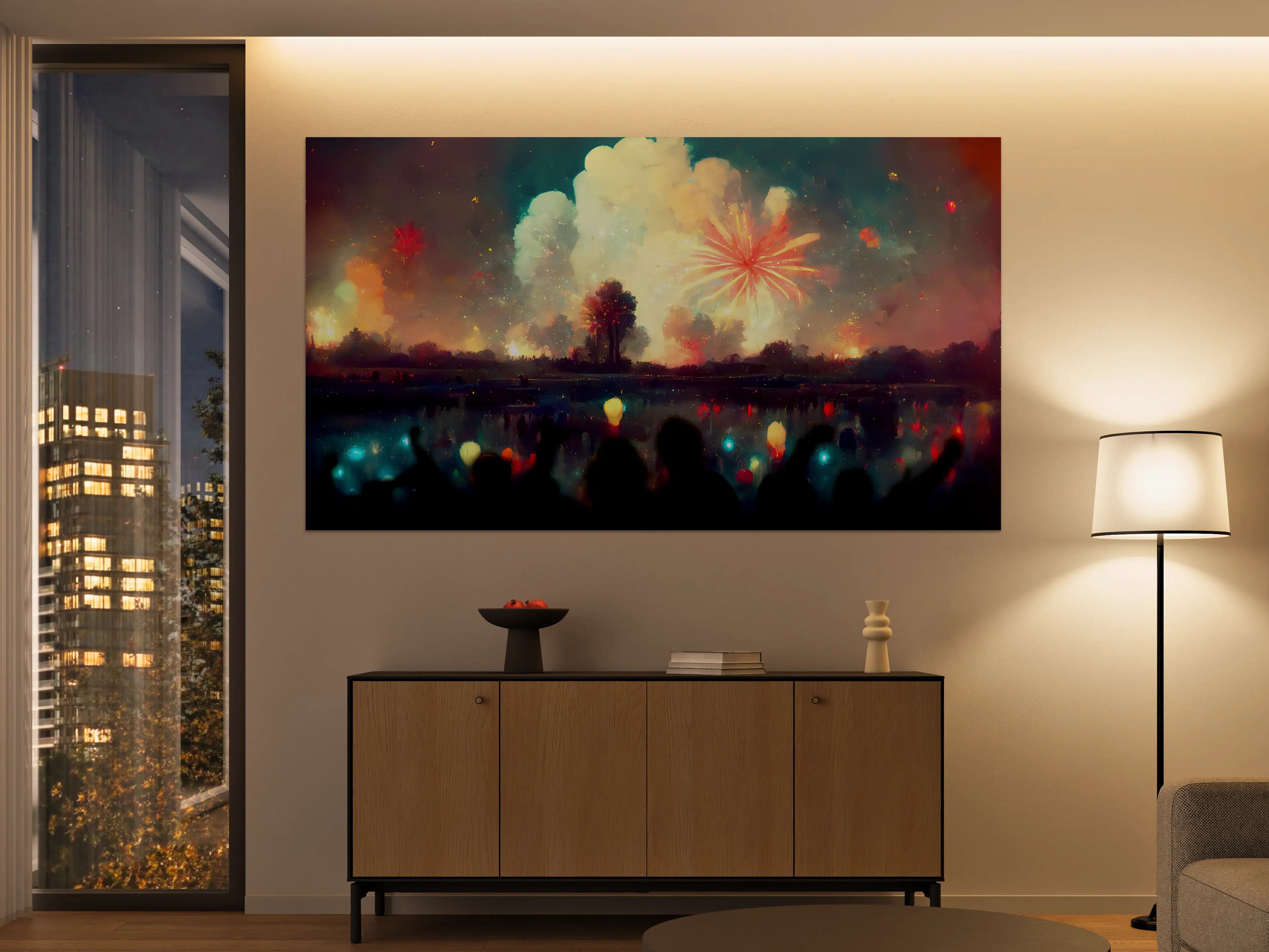 Große Wandbilder - Silvesternacht - Illustration