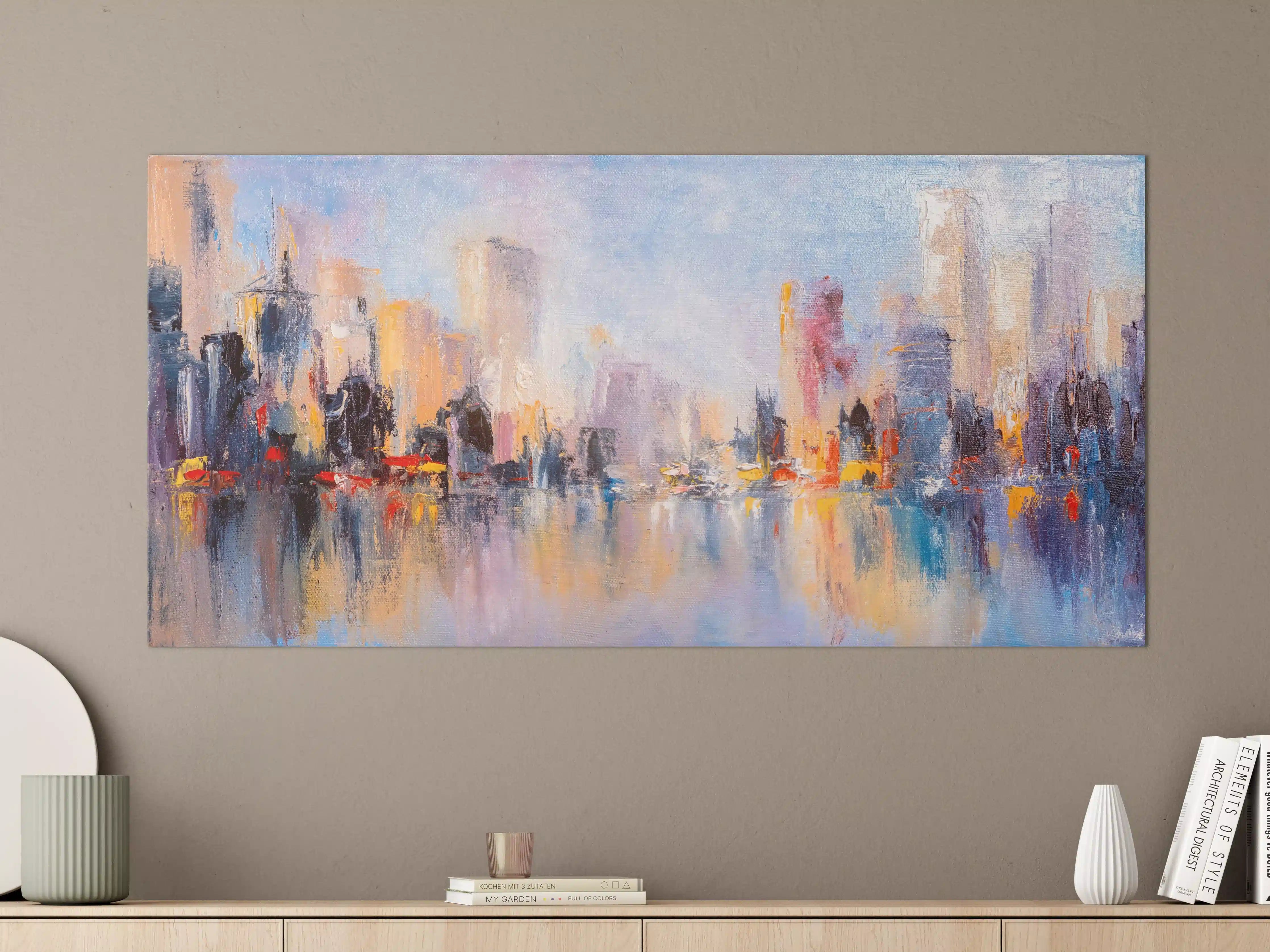 Große Wandbilder - Skyline Gemälde