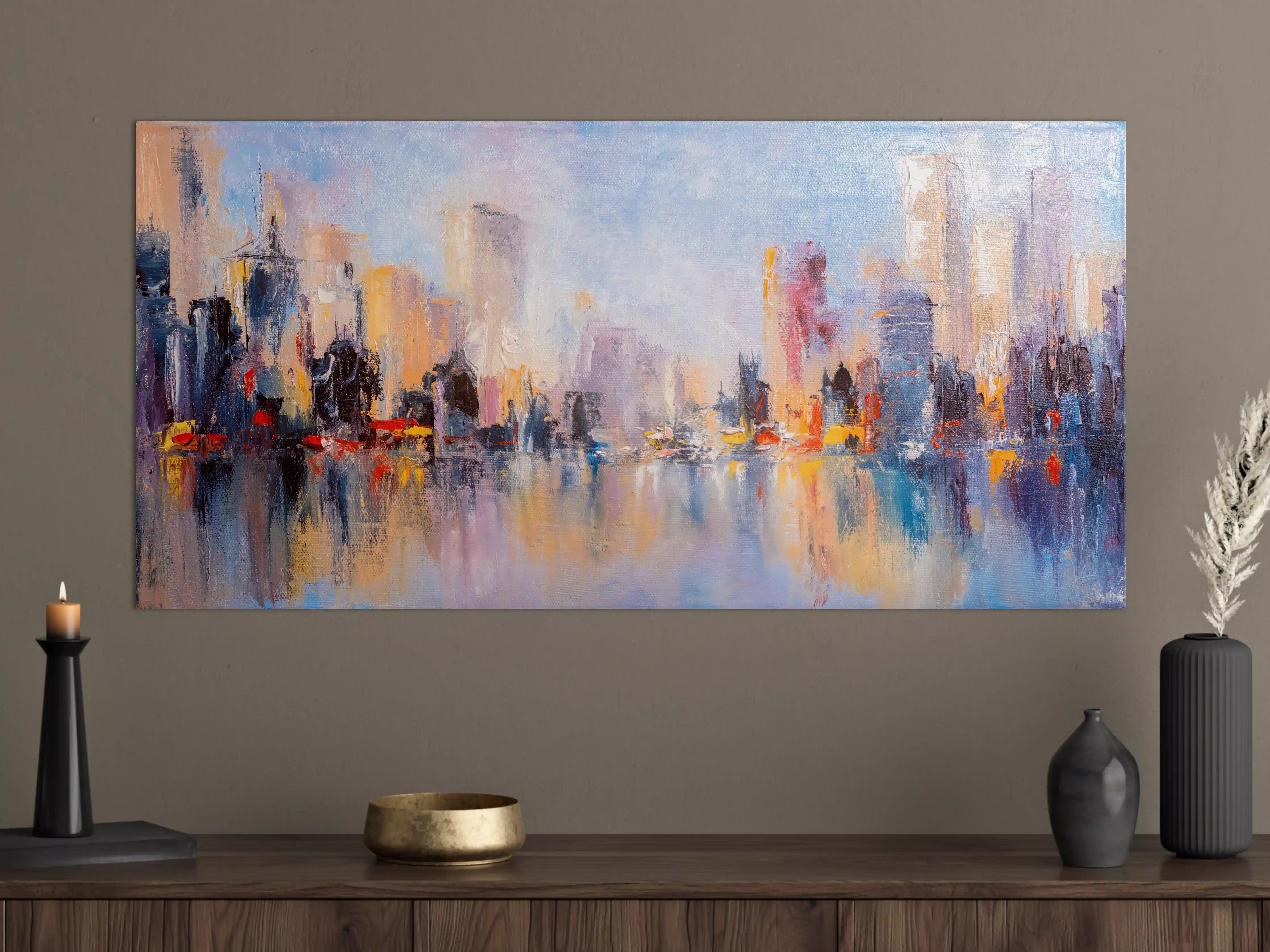 Große Wandbilder - Skyline Gemälde