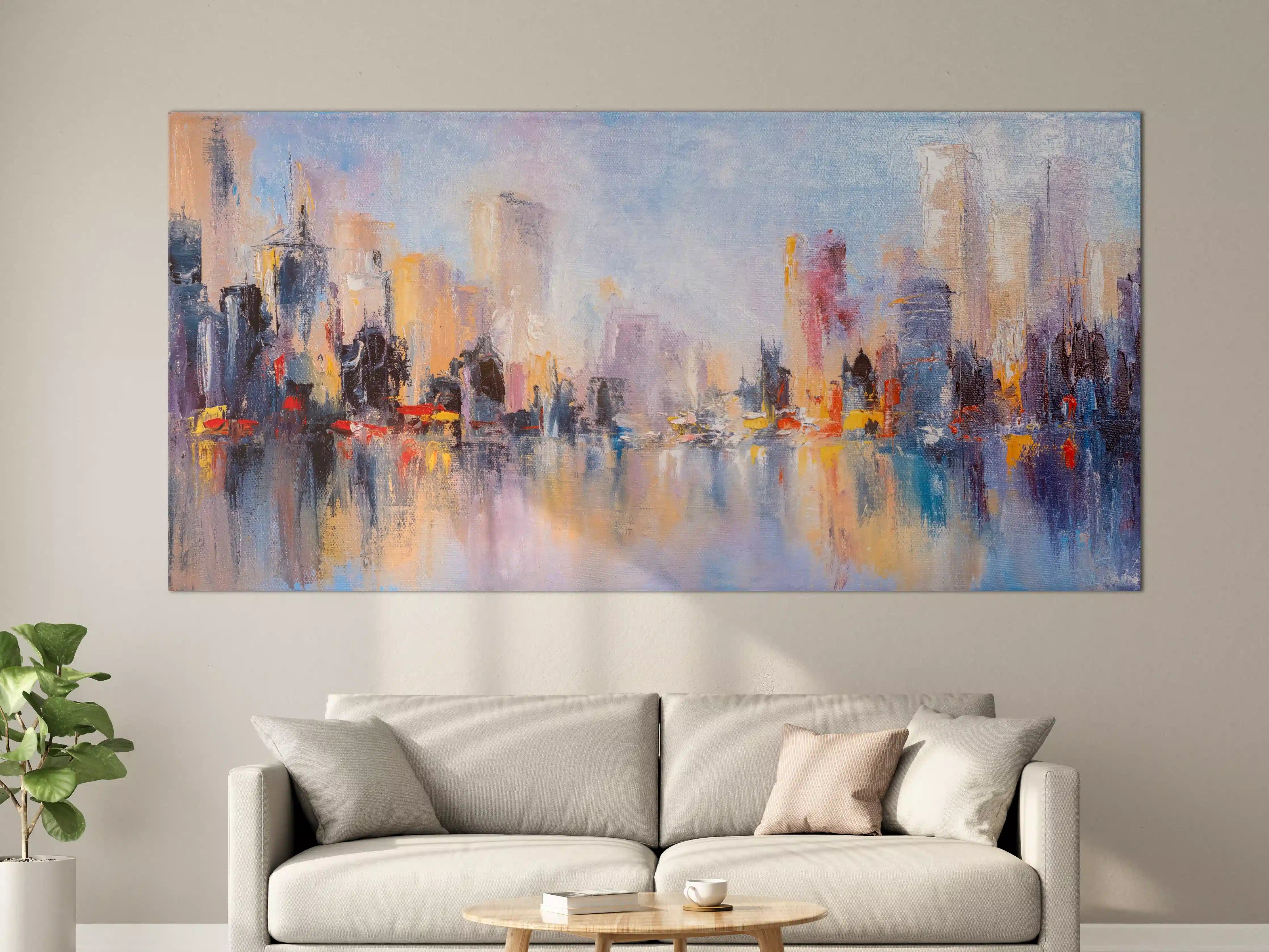 Große Wandbilder - Skyline Gemälde